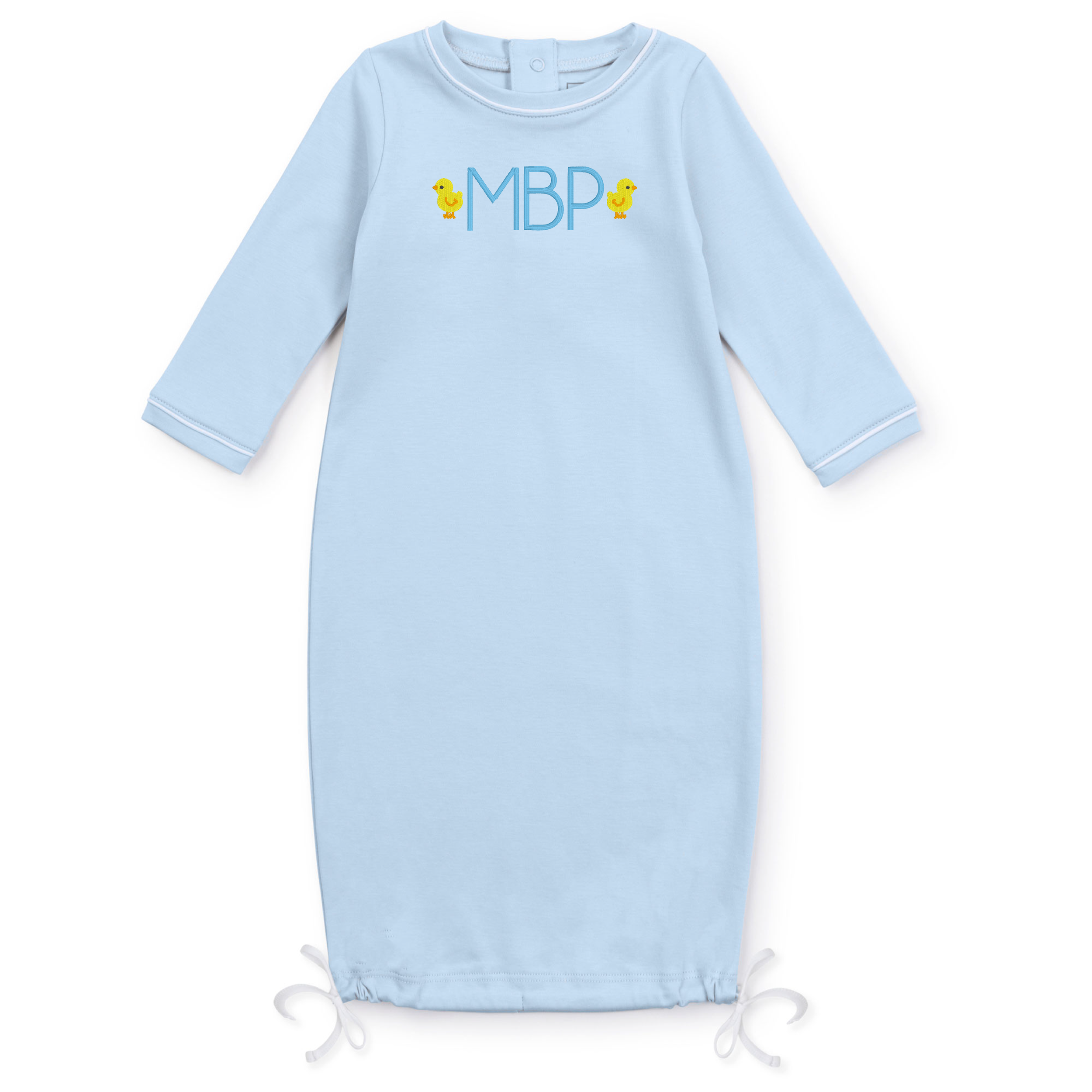 George Pima Cotton Daygown Light Blue - Soft & Breathable Women's Sleepwear for Comfortable Lounging & Relaxing at Home