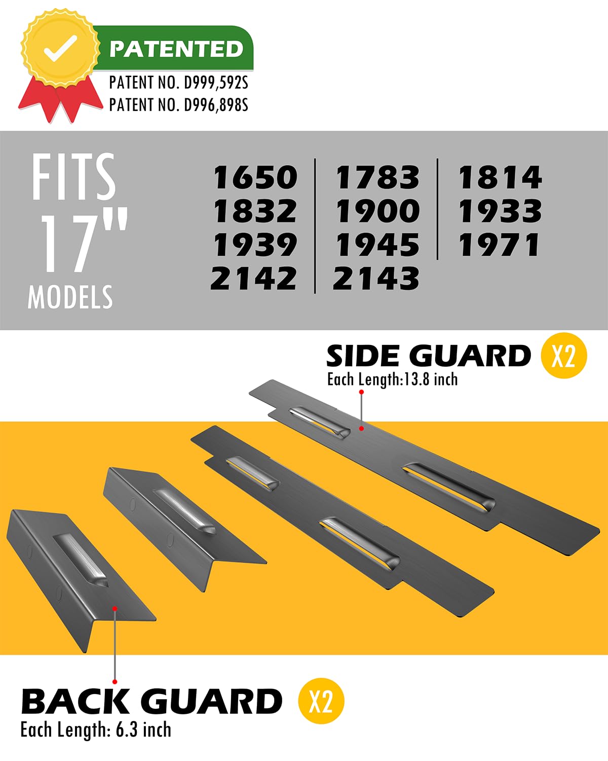 Upgraded Magnetic Wind Guards for Blackstone 17