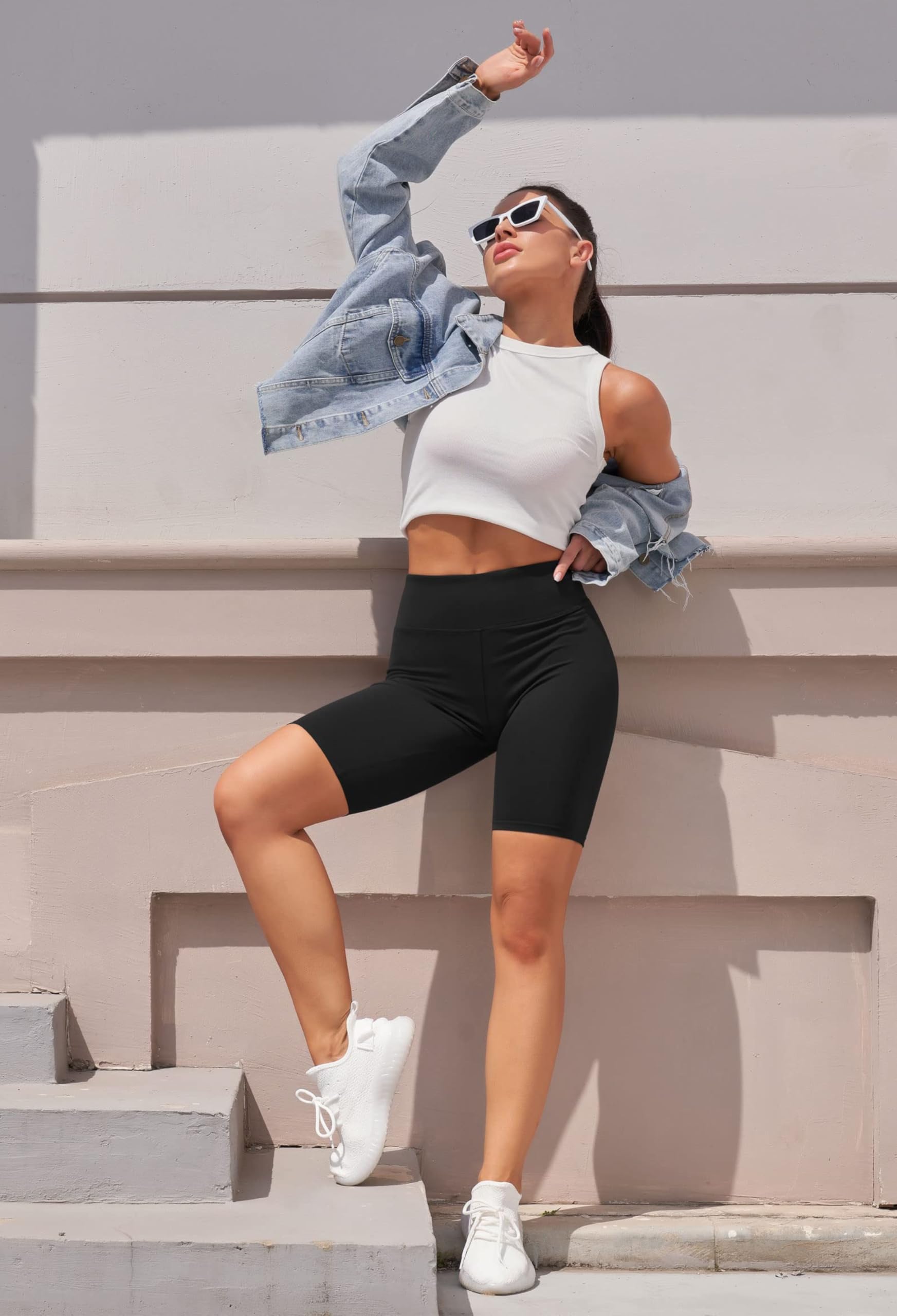 KASHIKAY CREATION High Waist Workout Shorts for Women - Gym Yoga Cycling Running Activewear with Pockets - Perfect for Fitness, Sports & Casual Wear
