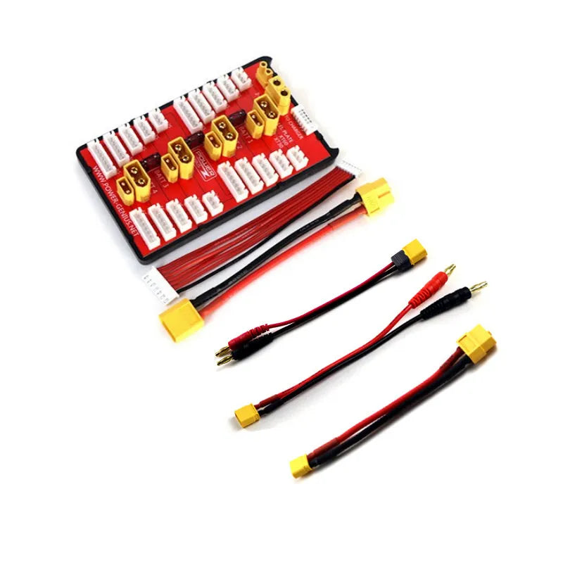 XT30 XT60 Lipo Battery Parallel Charging Board - 2 in 1 Balance Board for 2S-6S RC Drone Batteries | Safe Parallel Charging Solution for FPV Racing & RC Hobbyists