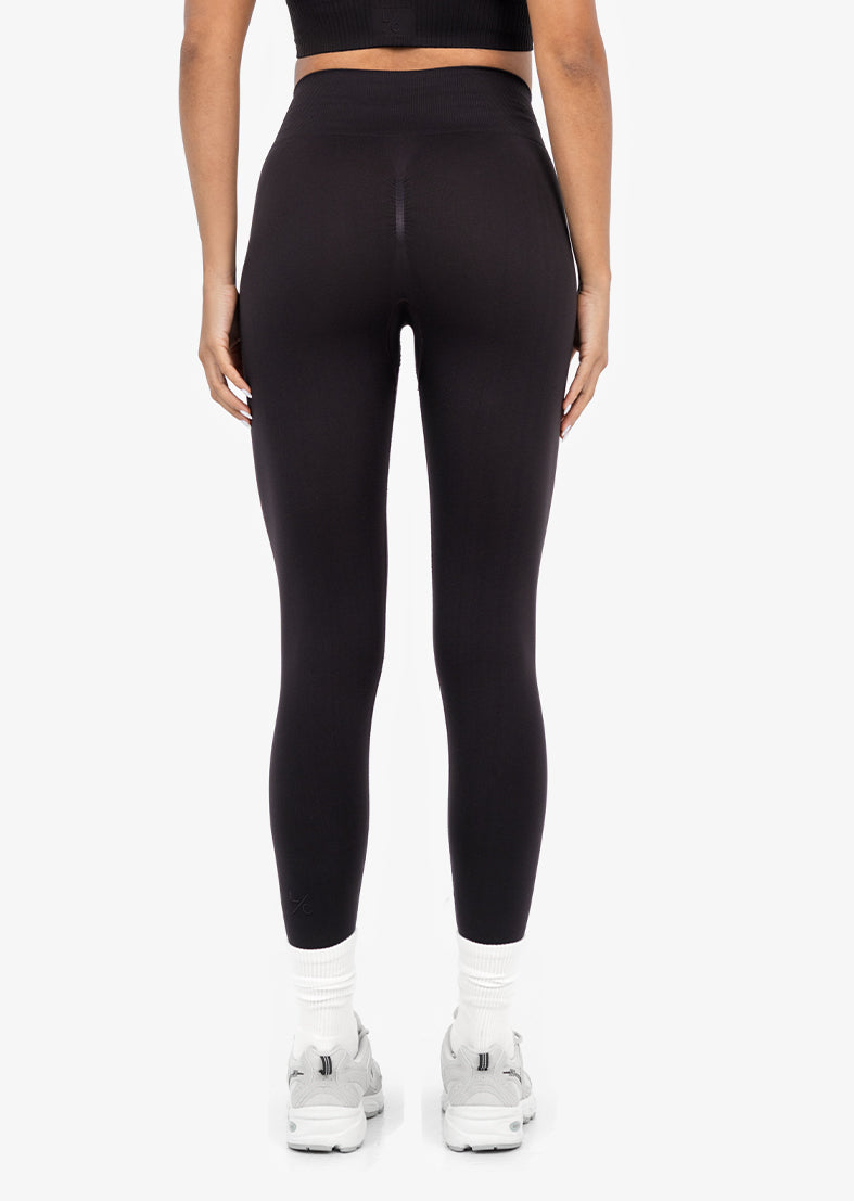 Seamless Rib Leggings for Women - Dark Cocoa High Waist Yoga Pants - Comfortable Workout Leggings for Running, Gym & Lounge Wear