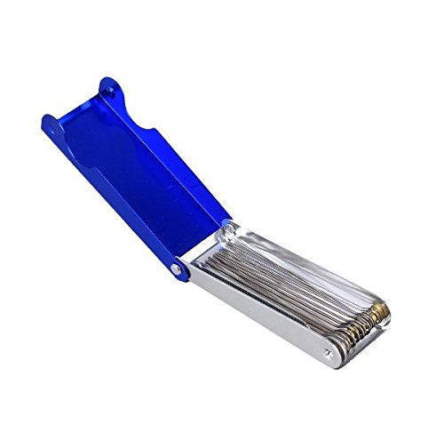 2-Piece Welding Tip Cleaner Kit with Cutting Torch Tip Cleaner & Guitar Nut Files - Professional Carbon Steel Tool Set for Bridge Saddle, Carburetor Jets, Gas Nozzles, Welder Orifices & Sprinkler Maintenance - Ideal for Metalworking, Guitar Repair and Plumbing Applications
