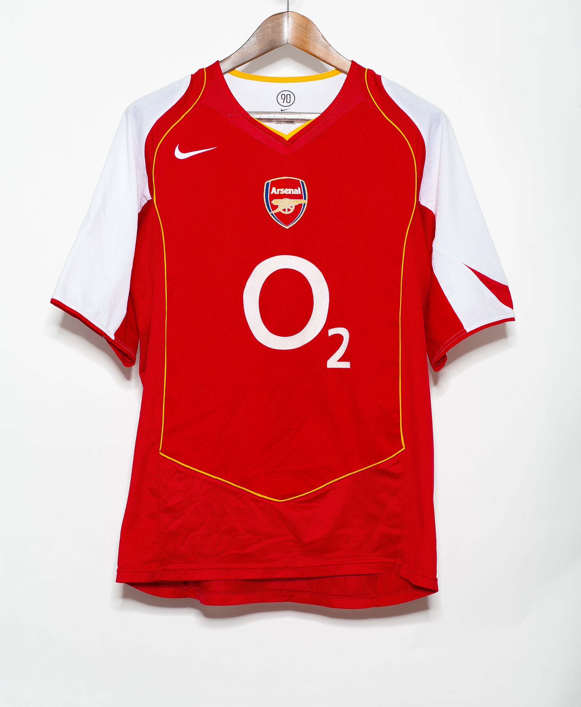 2004 Arsenal Home Jersey #14 Thierry Henry (Large) - Authentic Soccer Shirt for Fans & Collectors - Perfect for Matchdays & Memorabilia Display