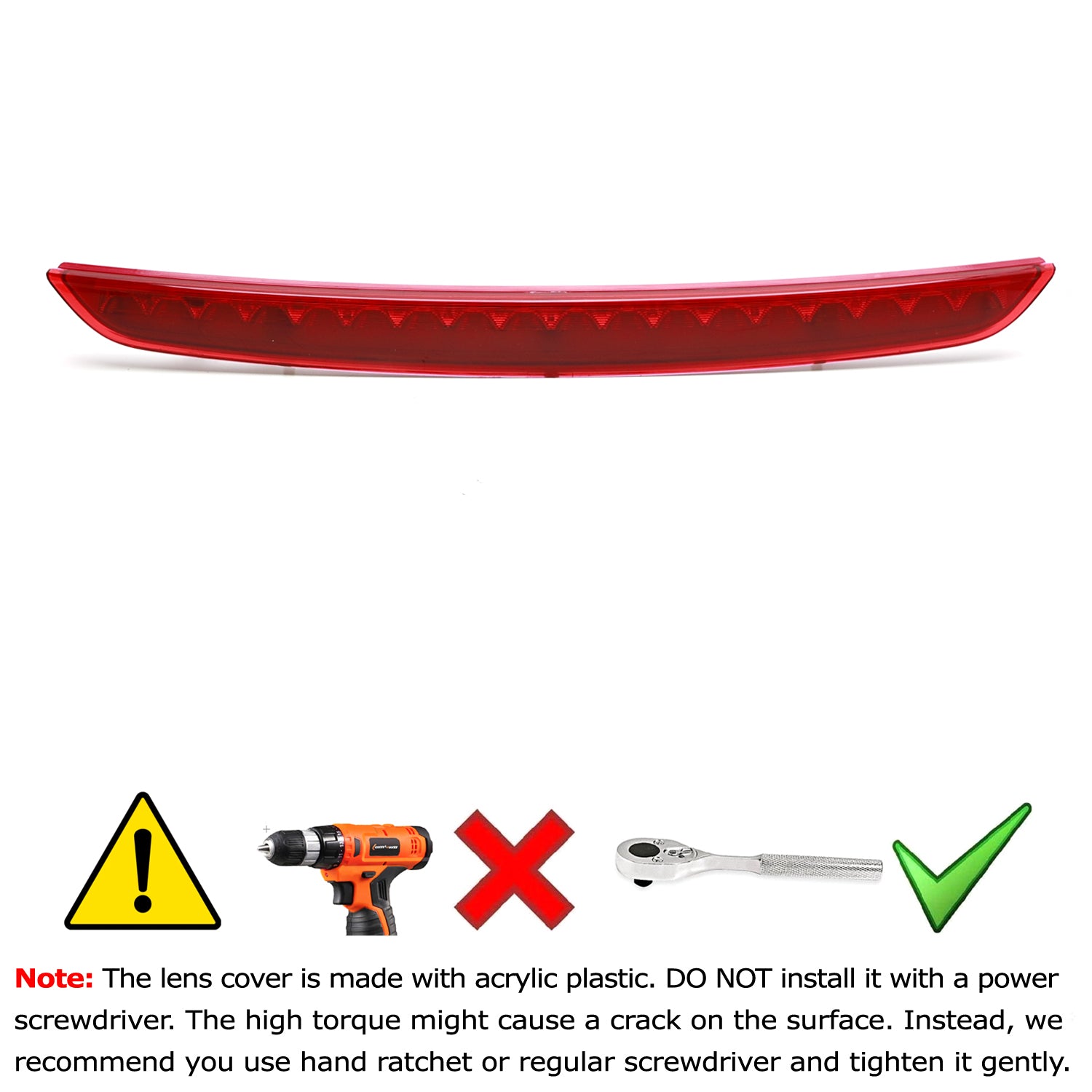 Dark Red LED Trunk Lid Third Brake Light Bar for 2008-2015 Audi TT Coupe - High Visibility Safety Upgrade for Night Driving & Car Shows