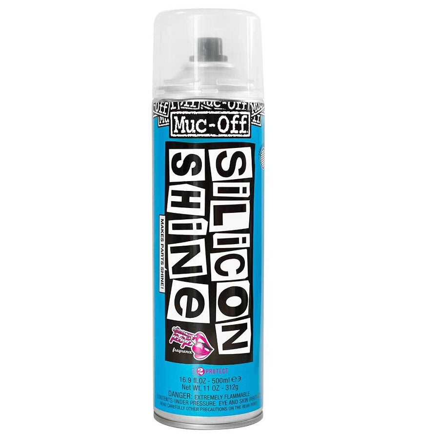 Muc Off Silicone Shine - Premium Bike & Motorcycle Polish Spray for Ultimate Protection & Shine - Perfect for Cleaning, Lubricating & Enhancing Your Ride's Appearance