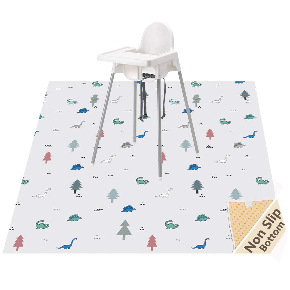 WOMUMON Reusable Splat Mat - Waterproof, Anti-Slip for High Chair & Crafts | Portable Play Mat & Table Cover for Kids' Meals & Art Activities