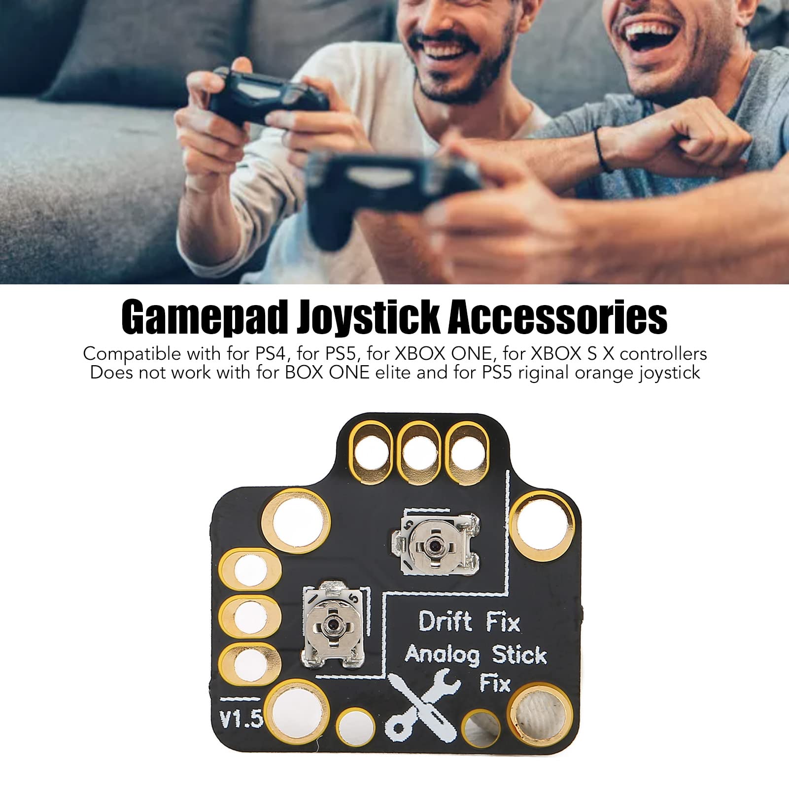 SYH&AQYE Analog Stick Drift Fix Kit - 10pcs 3D Printed Repair Parts for PS4/PS5 Controller Gamepad - Easy to Use Joystick Drift Fix Solution for Gaming Enthusiasts (Perfect for Competitive Gaming & Long Play Sessions)