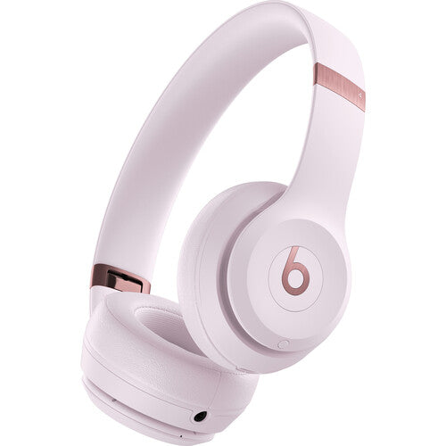 Beats Solo 4 Wireless On-Ear Headphones with Apple W1 Chip - Bluetooth Noise Cancelling Headset (Cloud Pink) MUW33LL/A - Perfect for Gym, Travel & Music Lovers