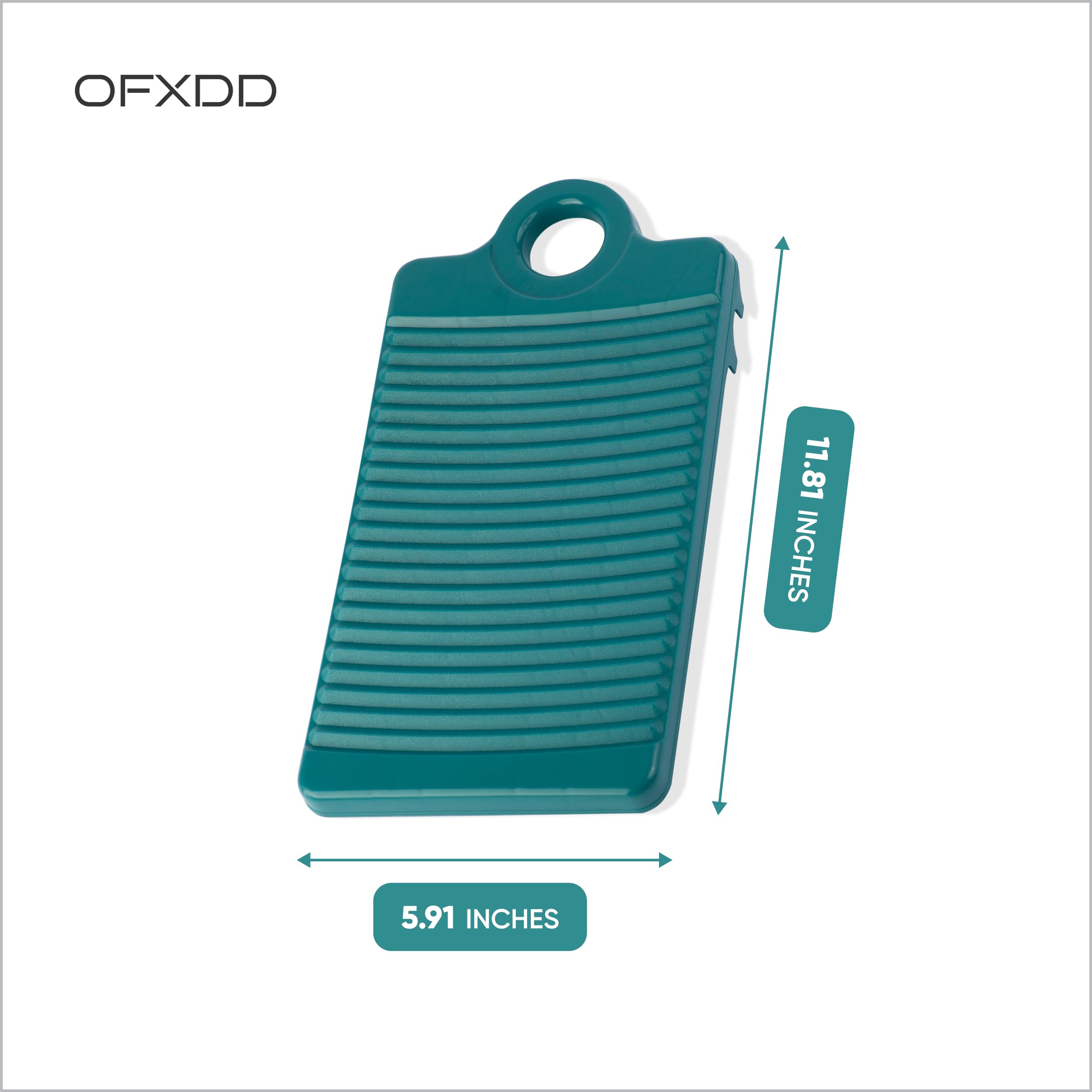 Portable Mini Washboard for Hand Washing Clothes - Non-Slip Plastic Laundry Board for Shirts, Socks & Delicates - Perfect for Household Use, Travel & Camping (Ideal for Off-Grid Living & Emergency Preparedness)