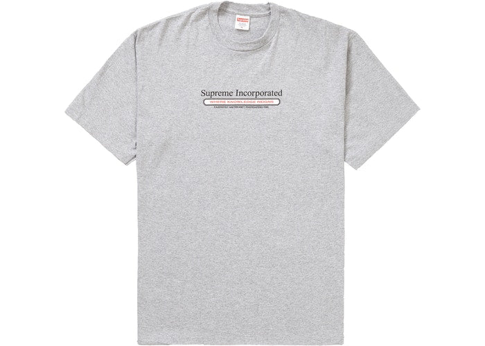 Supreme Inc. Graphic T-Shirt for Men - Soft Cotton Crewneck Tee in Grey - Perfect for Streetwear, Casual Outfits & Everyday Wear