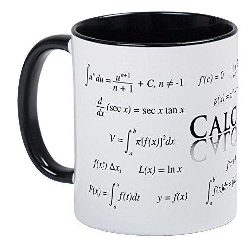 White/Black Inside - Calculus Equations Mugs