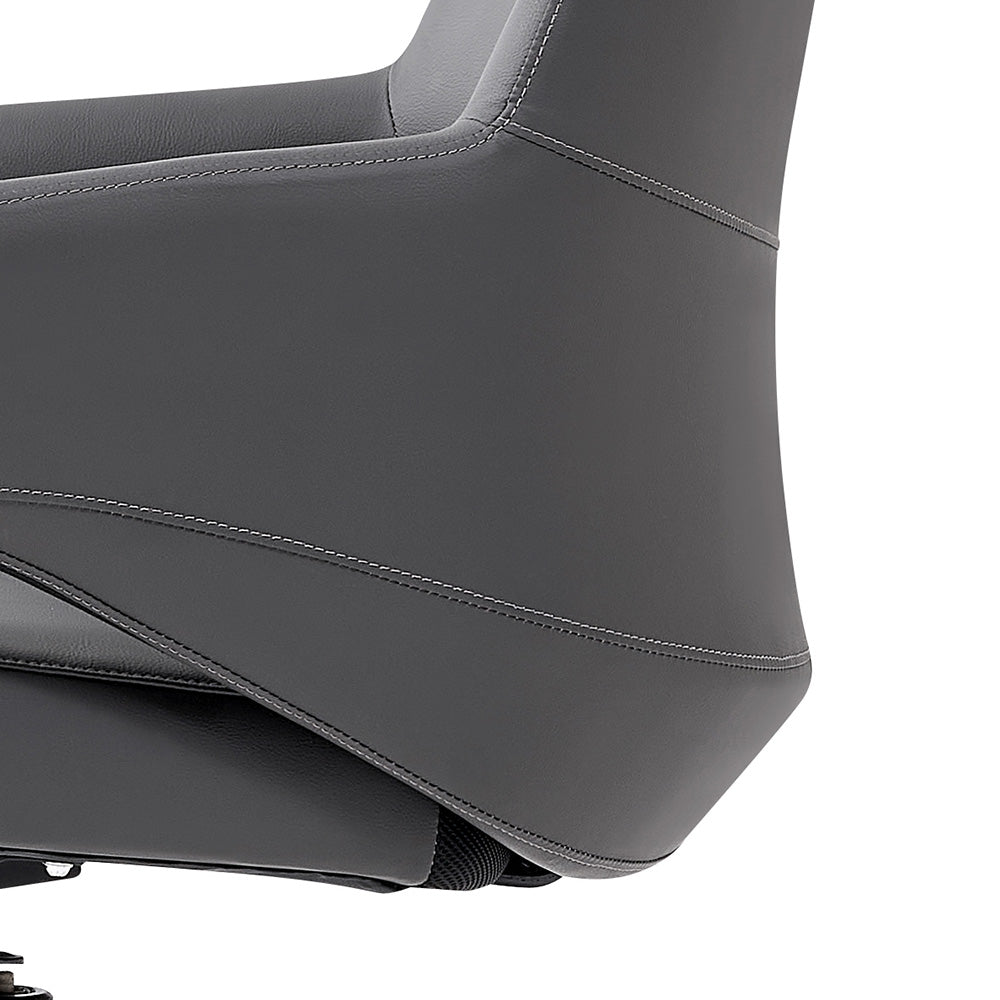 Premium RONAN Executive Office Chair - Ergonomic Grey High Back Desk Chair for Home & Office Workspaces - Perfect for Long Hours of Sitting & Productivity