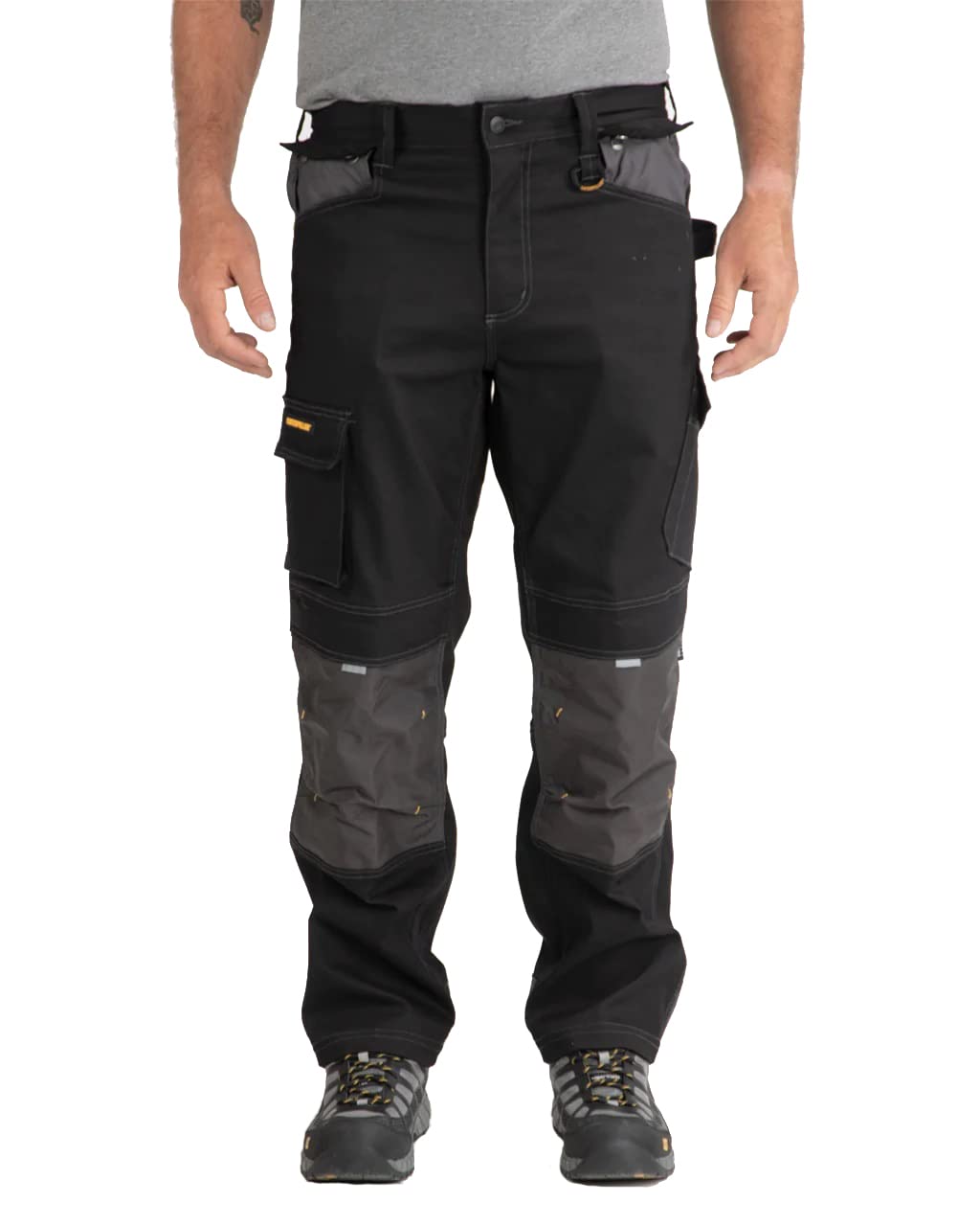 Caterpillar H2O Defender Water Resistant Work Pants for Men - Reinforced Knees, Bellowed Cargo Pockets & Tool Bags - Durable Construction for Outdoor Work, Construction & Heavy Duty Jobs