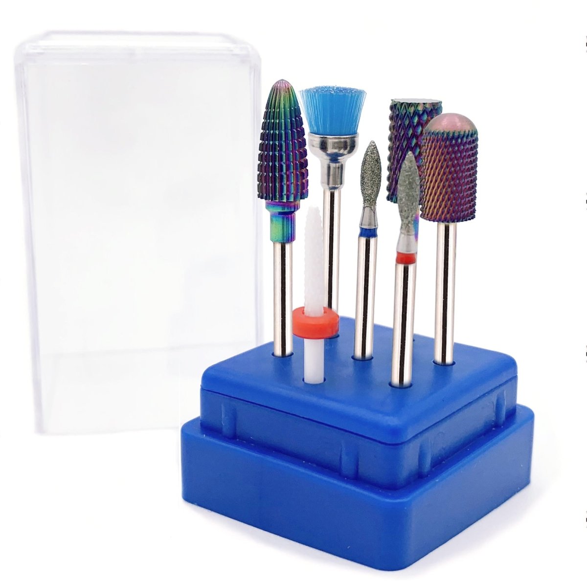 7 Pcs Professional Nail Drill Bits Kit for Acrylic & Gel Nails - Perfect for Manicure, Pedicure & Nail Art at Home or Salon