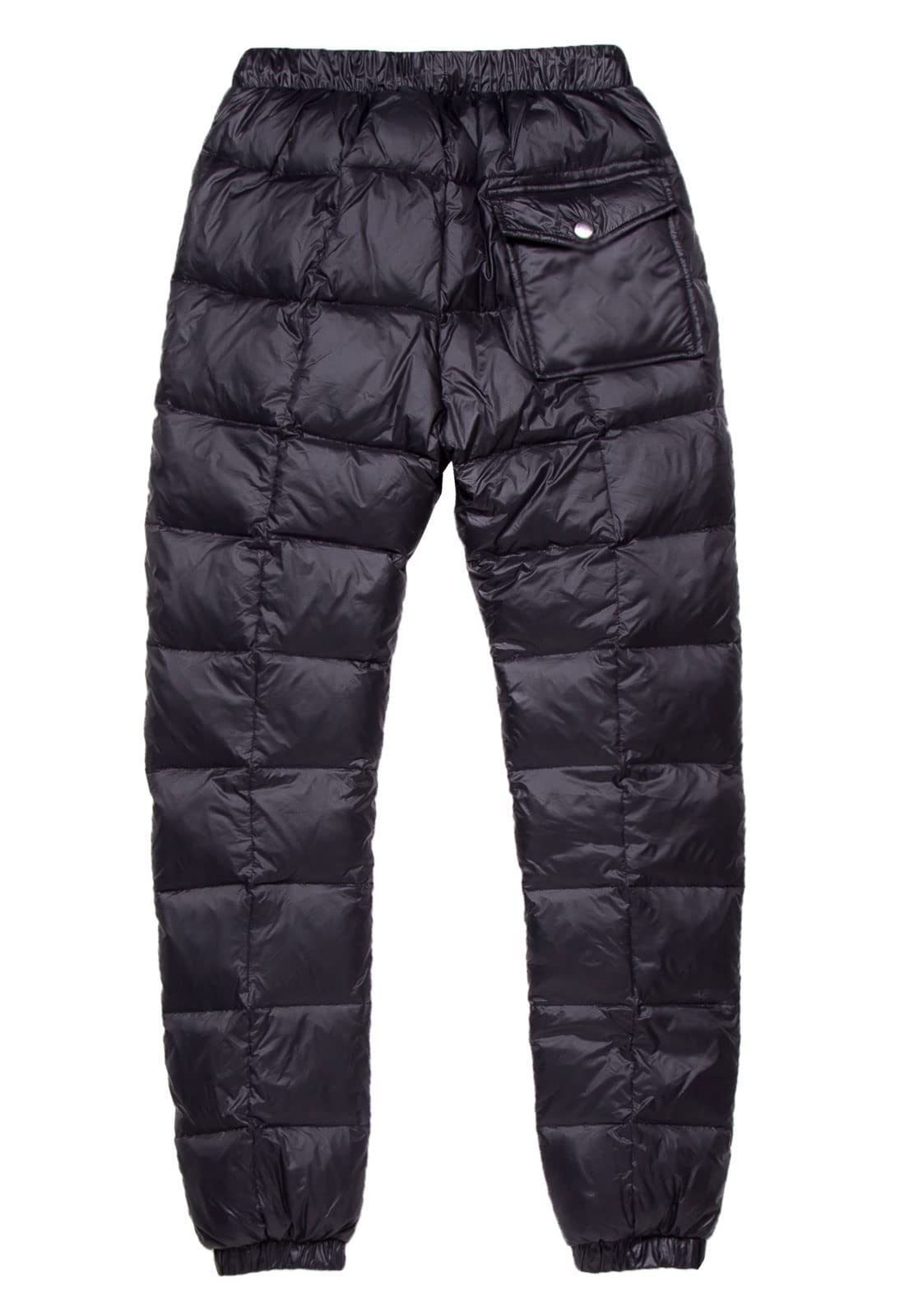 Flygo Women's Packable Winter Warm Snow Pants - Waterproof Insulated Ski Trousers with Utility Pockets for Outdoor Activities (Black) | Perfect for Skiing, Snowboarding & Cold Weather Adventures