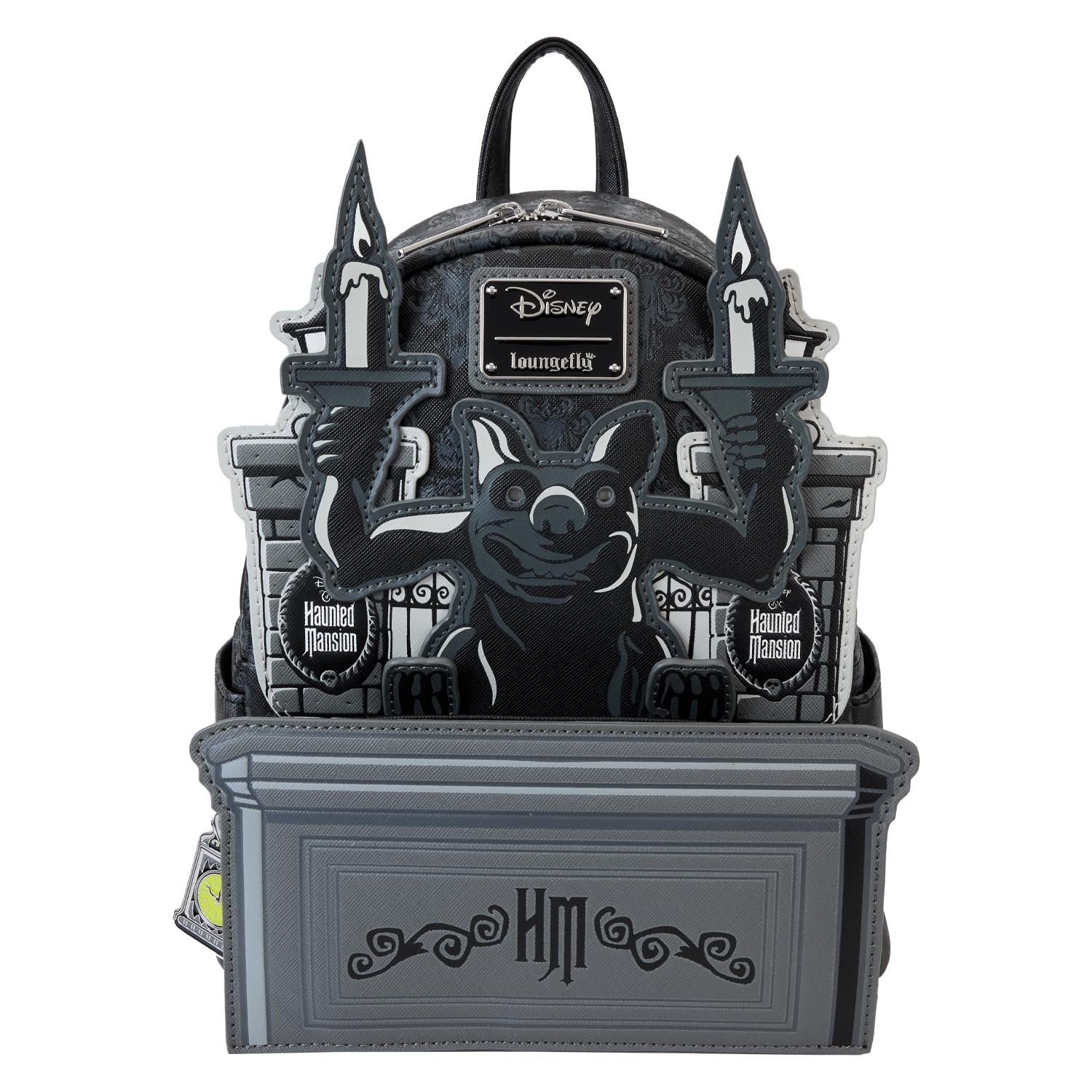 Loungefly Disney Haunted Mansion Gargoyle Wallpaper Mini Backpack - Cute Disney Parks Collectible Crossbody Purse for Women | Perfect for Theme Park Visits, Cosplay & Disney Fan Gifts