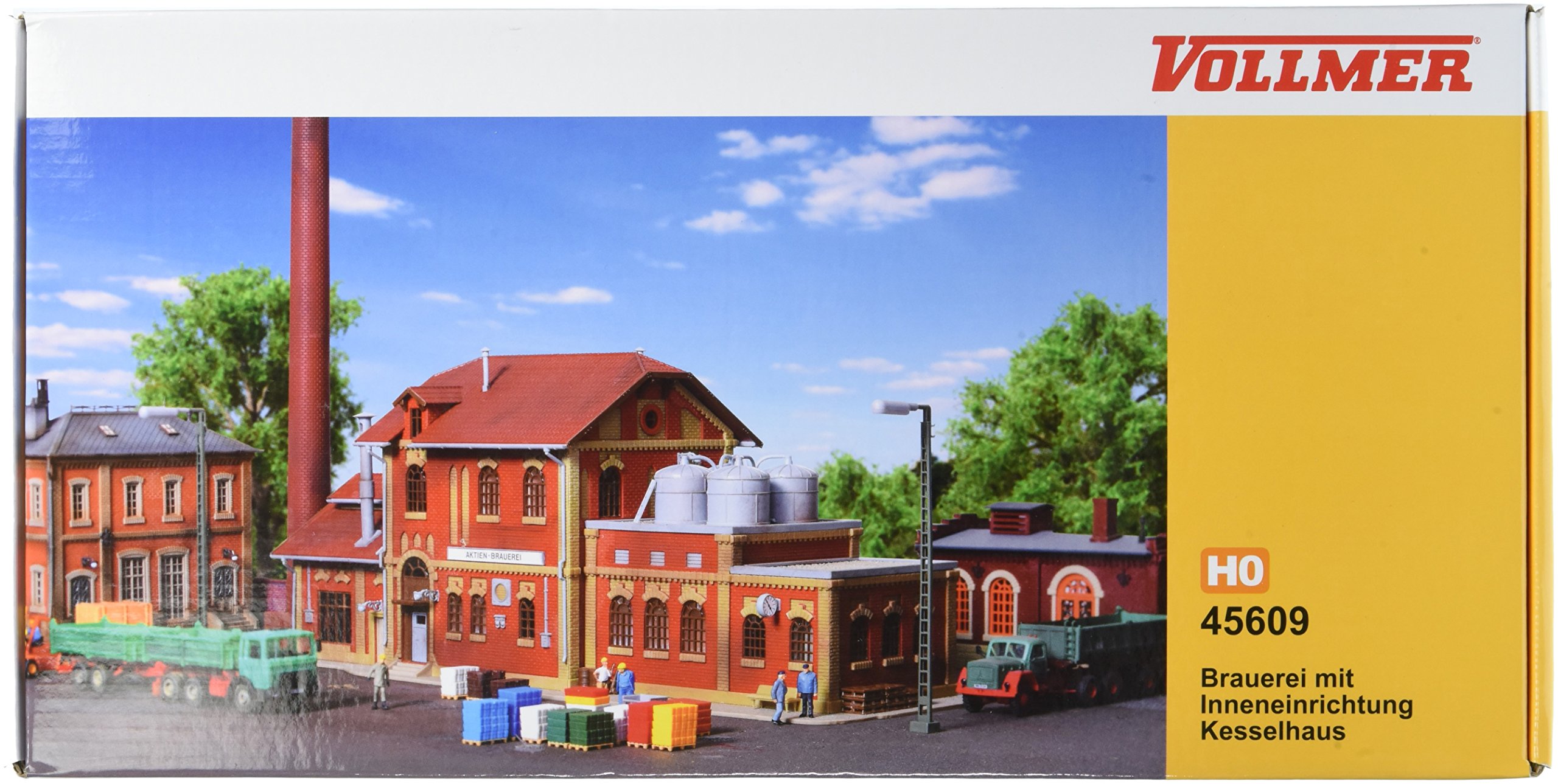 HO Scale Brewery Model with Detailed Interior - Perfect for Model Train Layouts & Diorama Displays