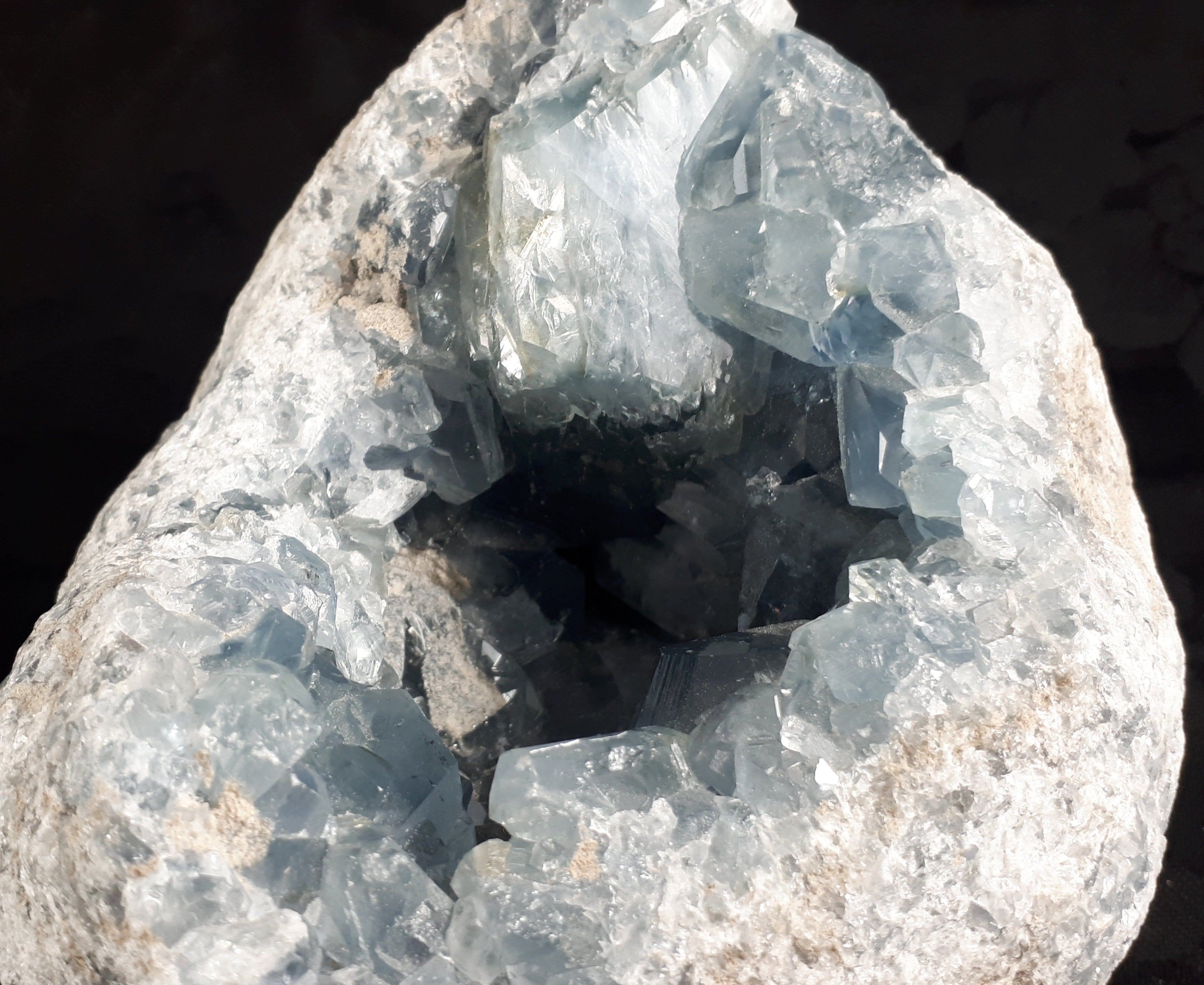 Natural Celestite Crystal Cluster - Healing Stone for Meditation, Spiritual Growth & Home Decor | Perfect for Reiki, Yoga & Energy Work