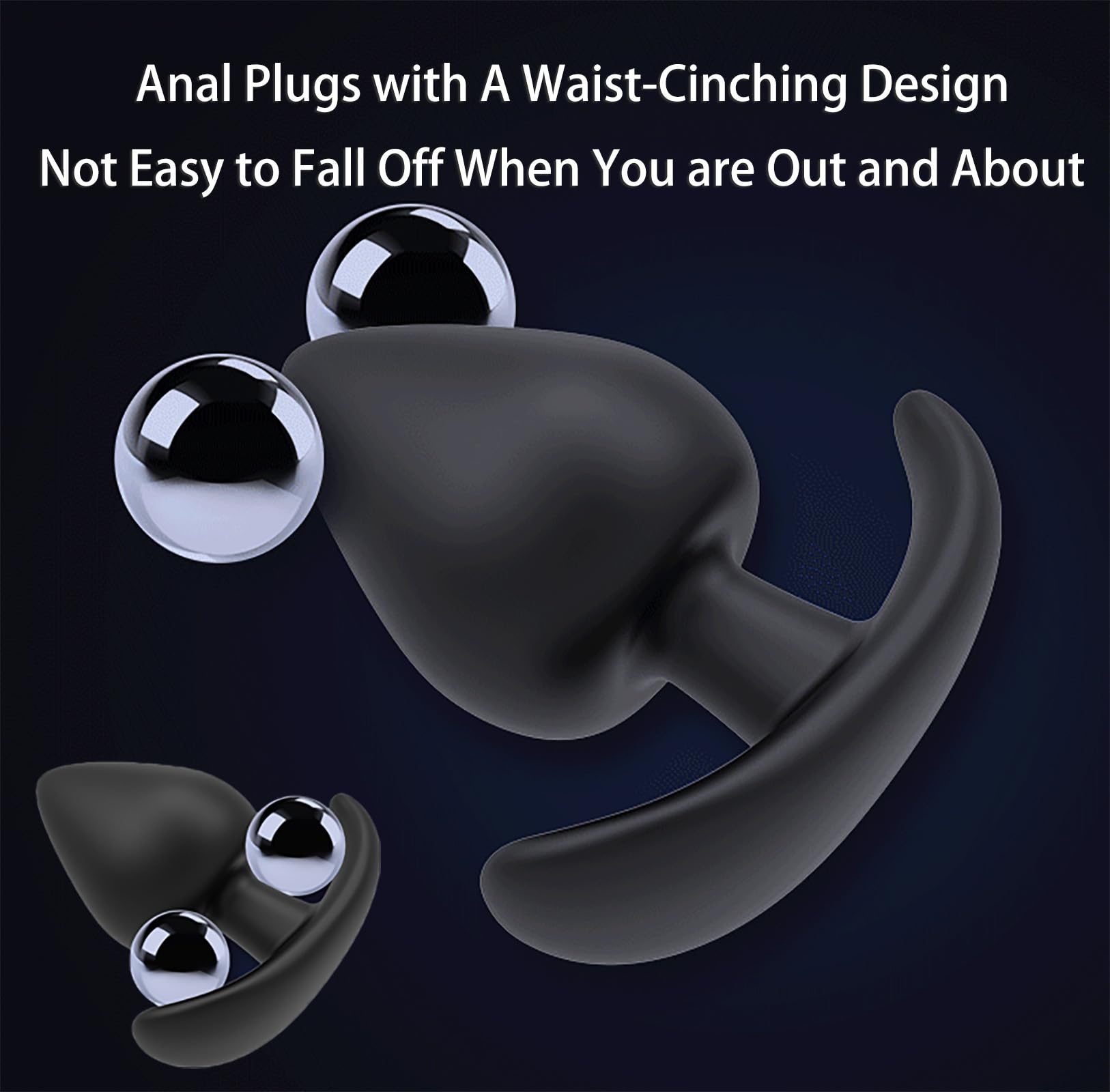 Premium 4-Piece Anal Plug Set for Men & Couples - Prostate Massager with Sailboat Design, Anal Dilation Training Toys for Enhanced Sexual Stimulation | Perfect for Couples Play & Solo Exploration