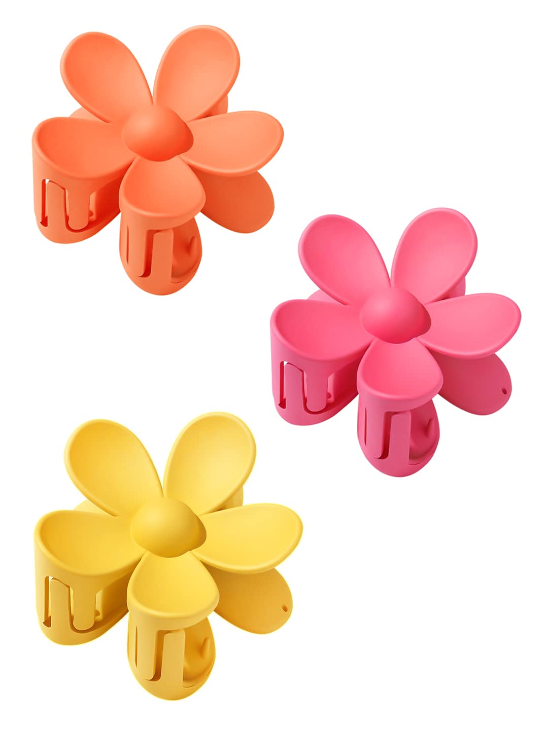 Vibrant Yellow Chime Claw Clips - Large Hair Clips for Women & Girls, Multi-Color Hair Accessories, Perfect for Gifts, Parties & Everyday Styling