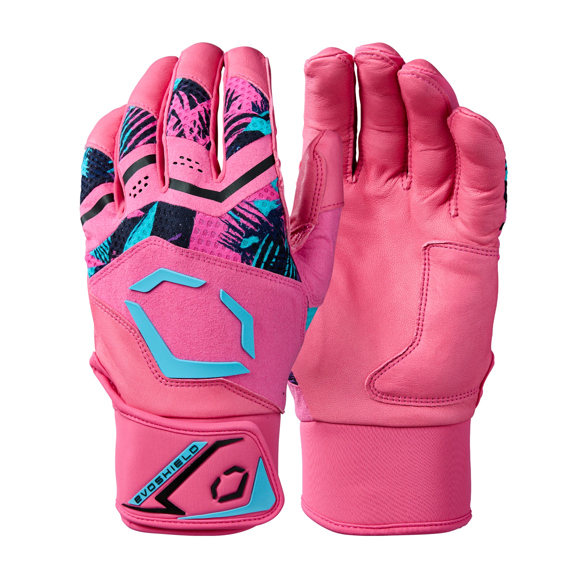 EvoShield X SRZ™ Miami Vice Youth Baseball Batting Gloves - Lightweight & Durable for Training & Games - Perfect for Little League & Youth Baseball Players