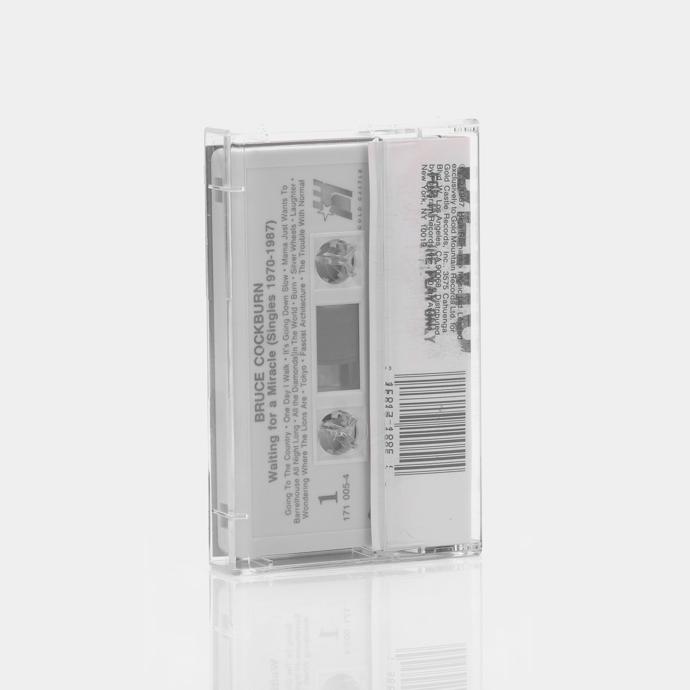 Bruce Cockburn Waiting For A Miracle (Singles 1970-1980) Cassette Tape - Vintage Music Collection for Car, Home & Retro Music Lovers