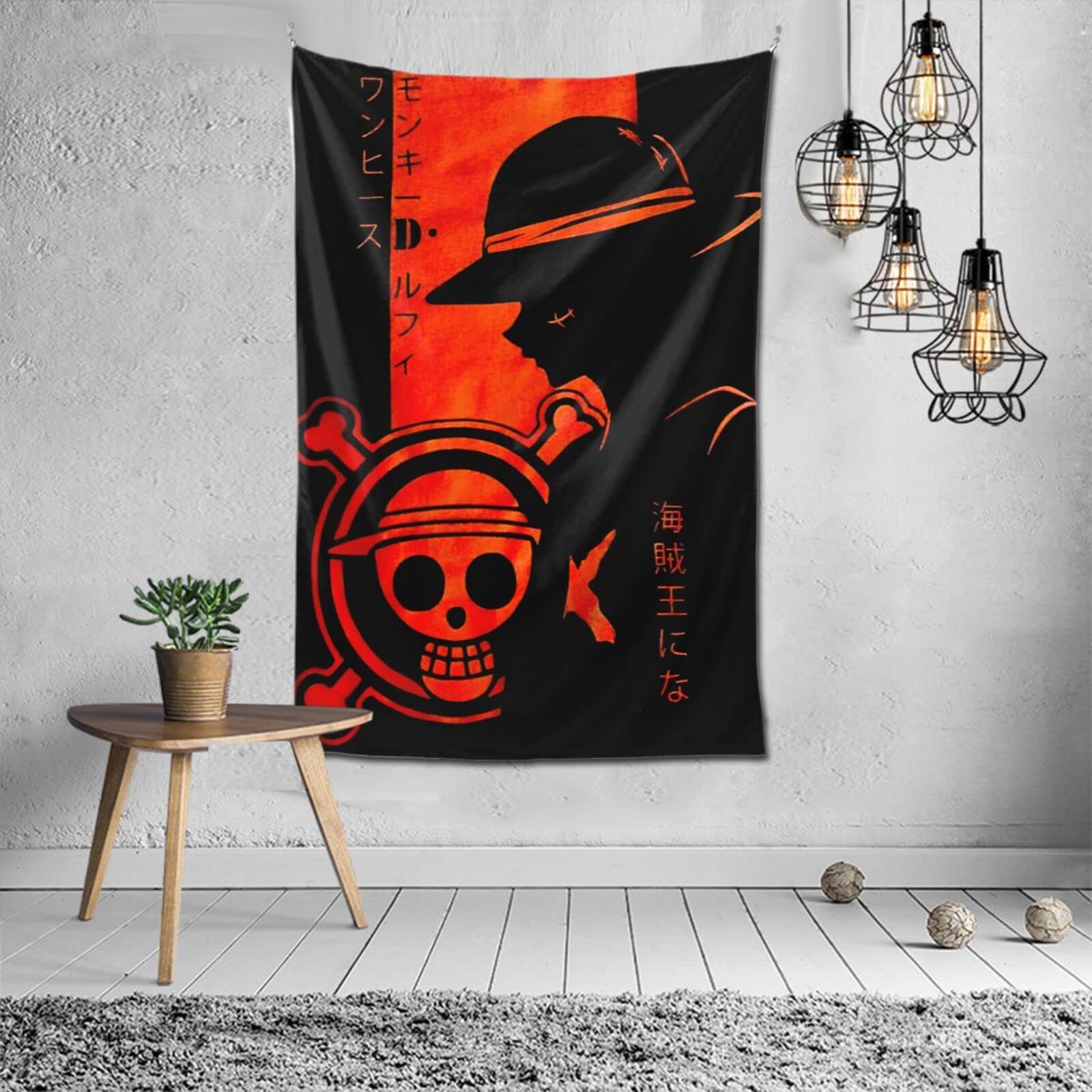 Anime One Piece Luffy Tapestry - Fluffy Large Wall Decor for Bedroom & TV Backdrop