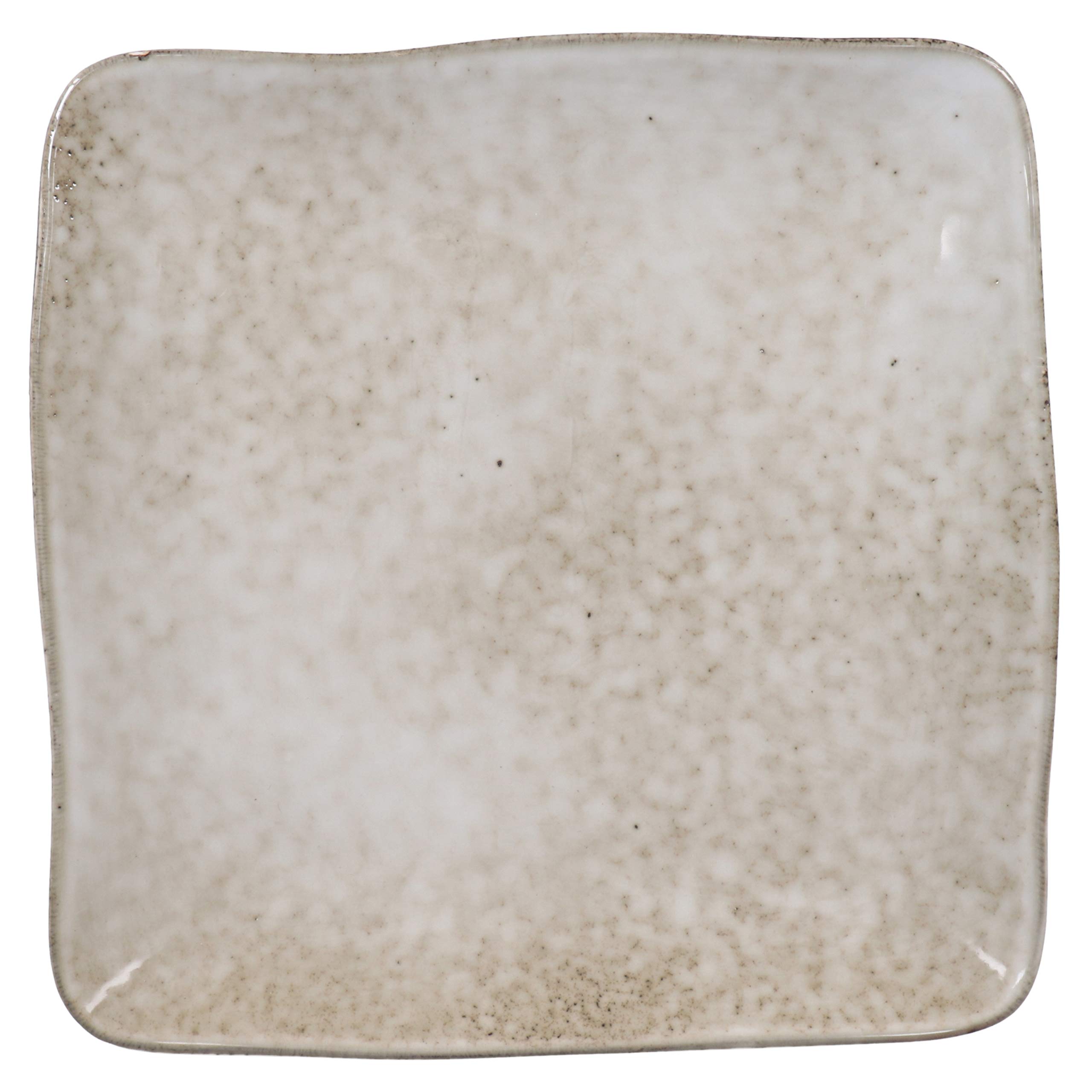 Rustico 11-Inch Square Dinner Plates - Set of 4, Durable Ceramic Plates for Modern Dining, Perfect for Restaurants, Weddings, and Everyday Meals