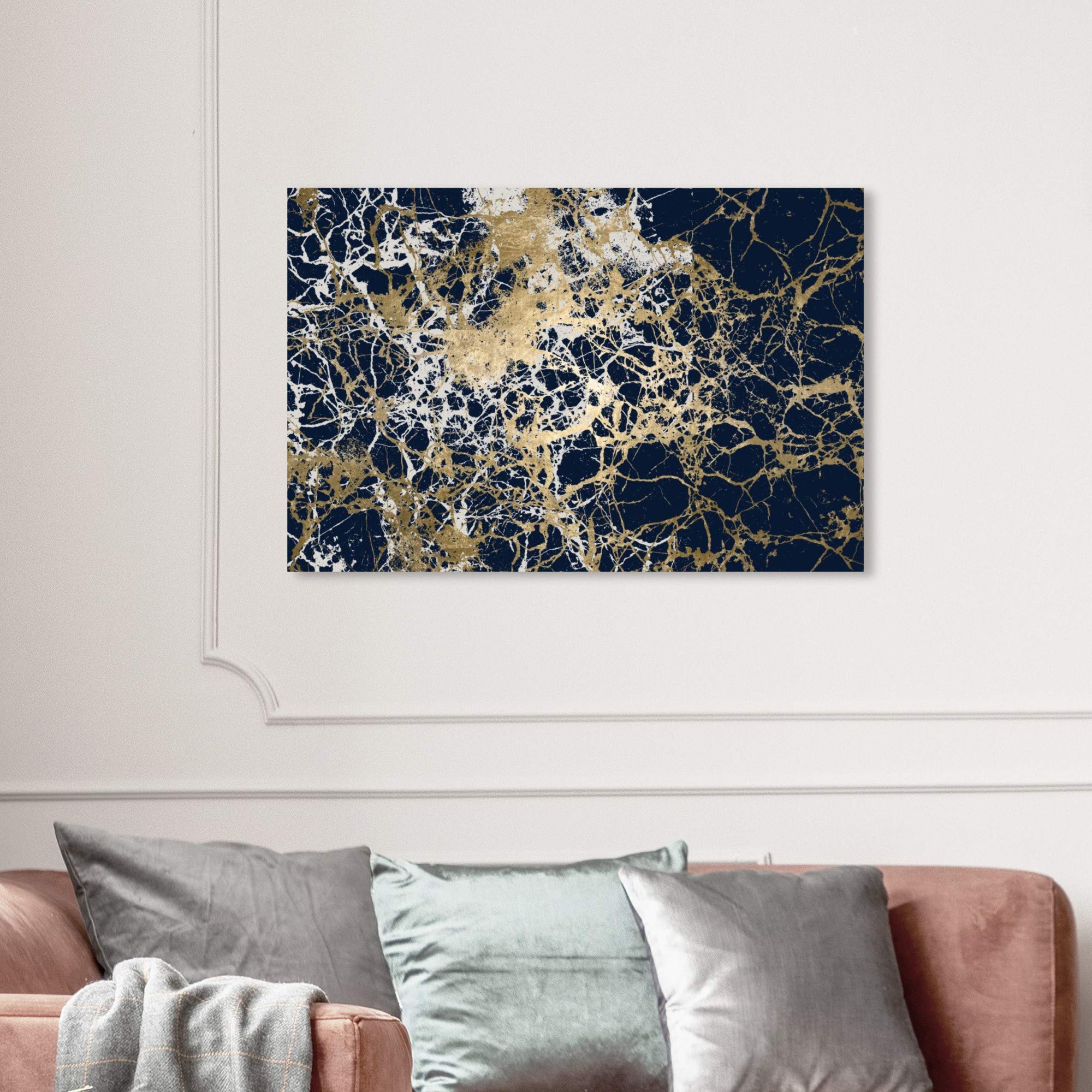Abstract Wall Art Canvas Prints 'Calimas White' by Oliver Gal Artist Co. - 36