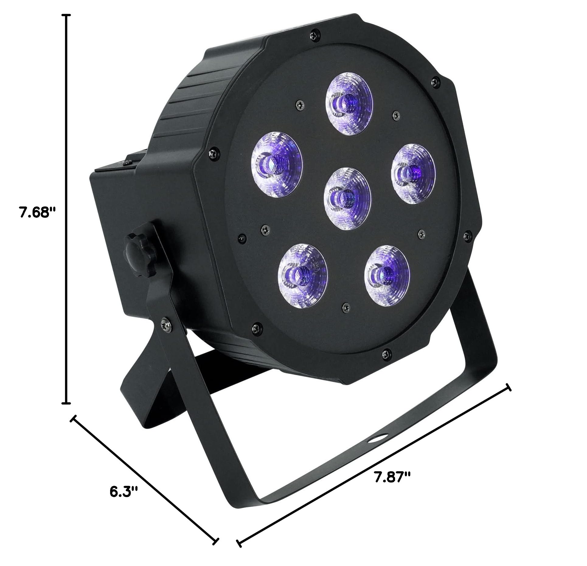 Rockville PAR 61 RGBWA+UV Rechargeable Battery DJ Lights with DMX & Remote Control - Perfect for Stage Lighting, Wedding Events, and Nightclub Disco Shows