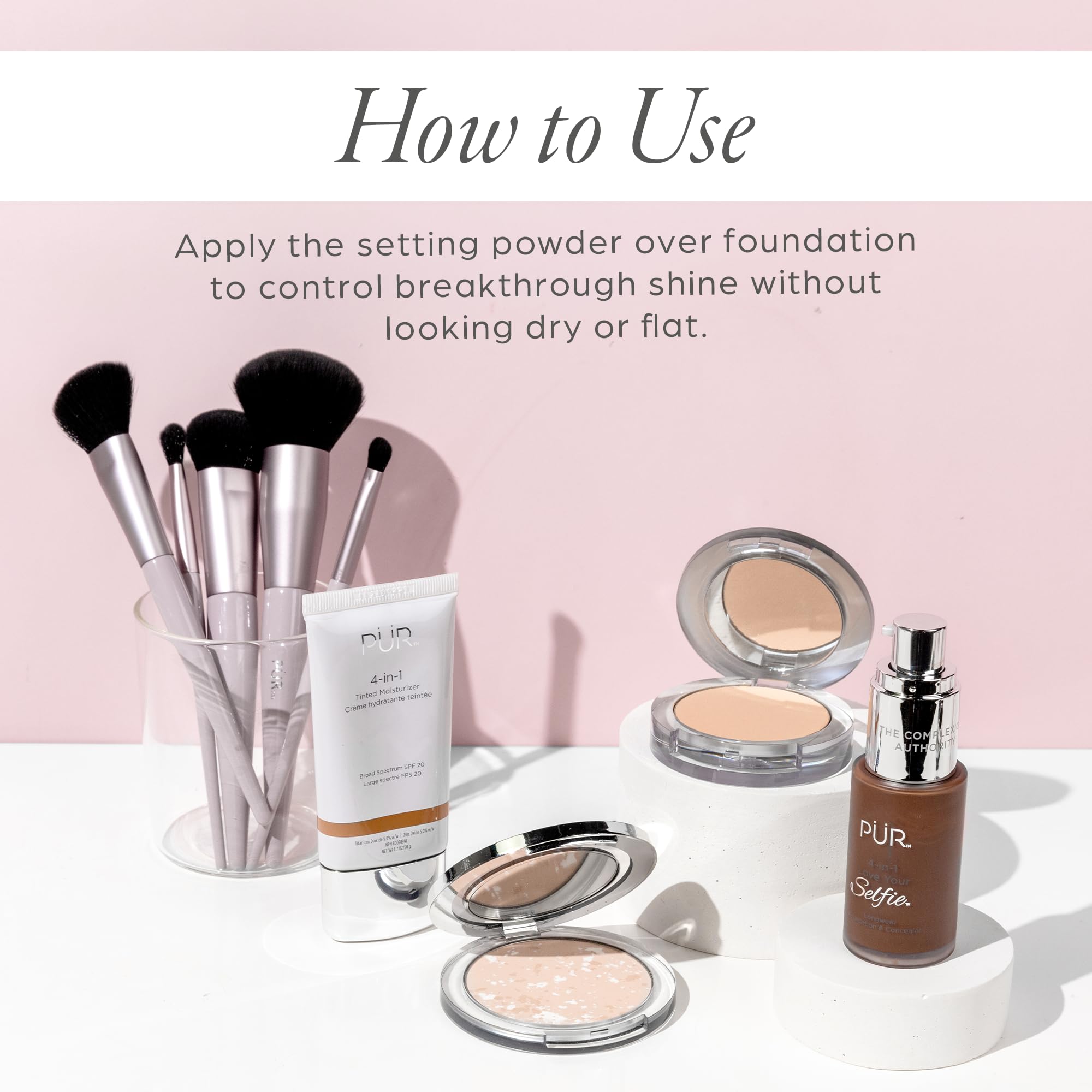 PÜR Beauty Pressed Setting Powder - Translucent Balancing Compact Powder for Smooth & Fresh Natural-Matte Finish | All Skin Tones | Cruelty-Free Makeup | Perfect for Daily Wear, Photo Shoots & Special Occasions