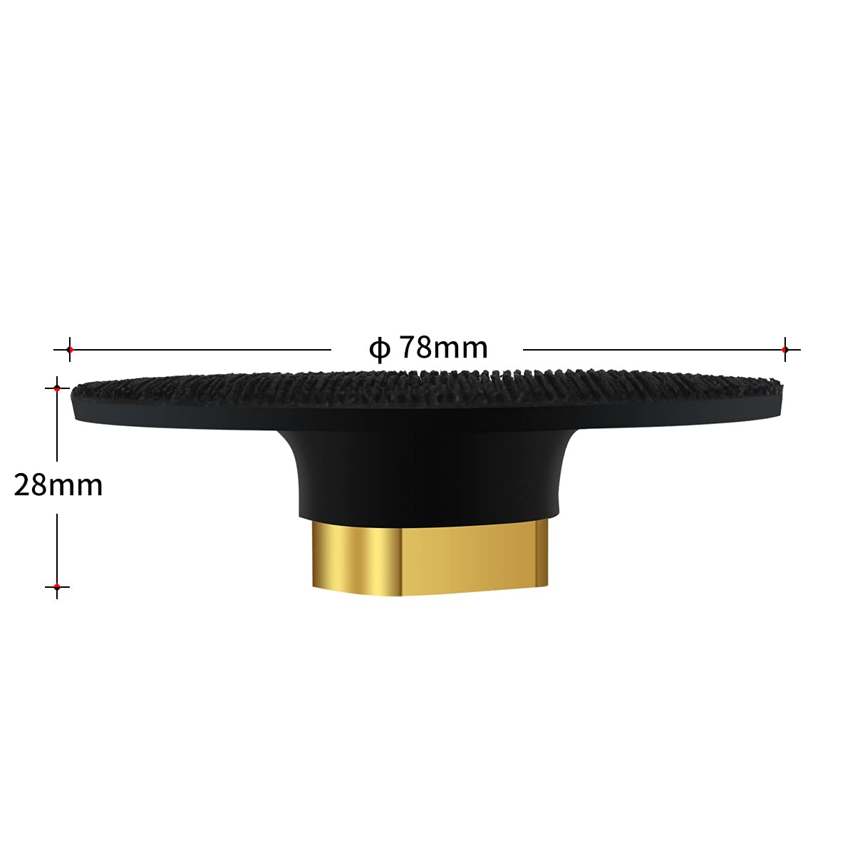 3 Inch 2Pcs Flexible Rubber Backer Pad for Angle Grinder - 5/8