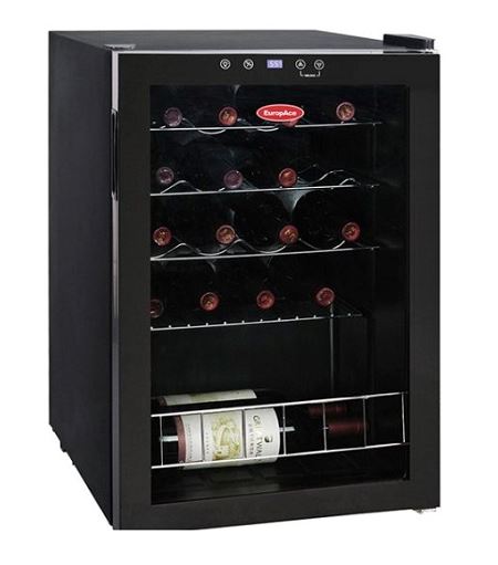 Europace EWC201 20-Bottle Wine Cooler Refrigerator - Perfect for Home Bars, Restaurants & Wine Cellars