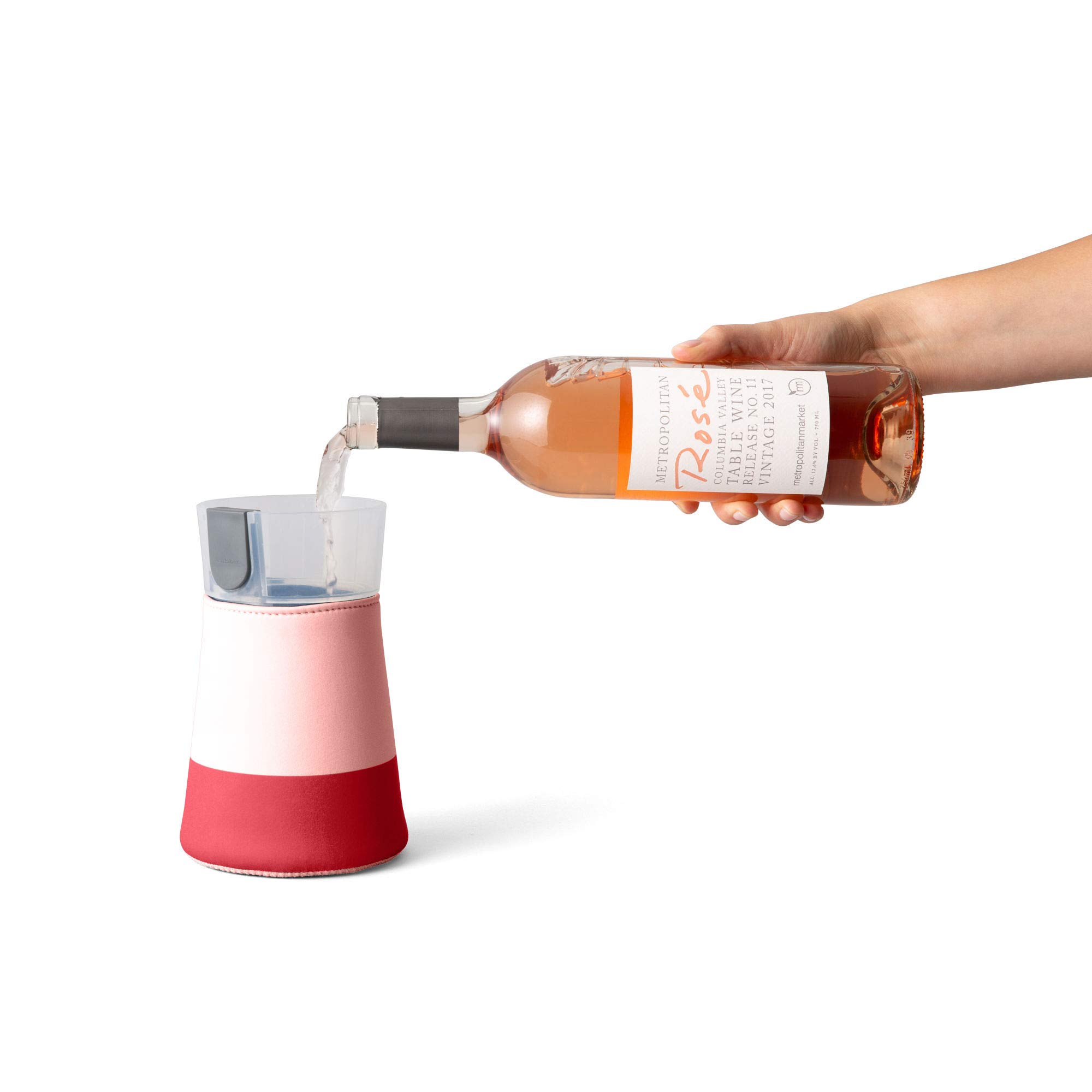 32oz Pink Rabbit Freezable Cocktail Maker - Perfect for Margaritas, Daiquiris & Frozen Drinks at Parties, BBQs & Summer Gatherings