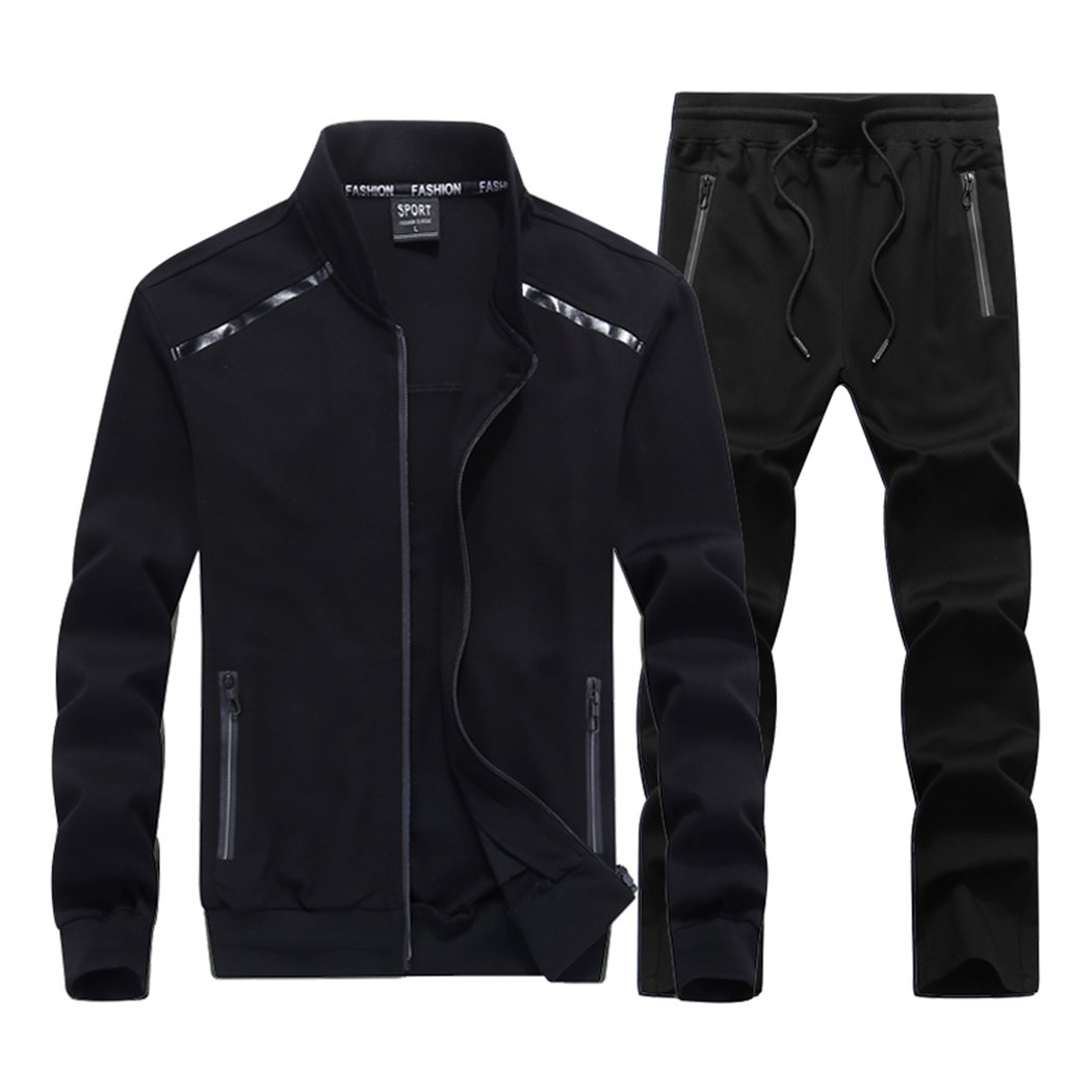 Sun Lorence Men's All-Round Champion Full Zip Tracksuit Set - Breathable Comfortable Athletic Jogging Suit for Gym, Running, Casual Wear & Outdoor Sports