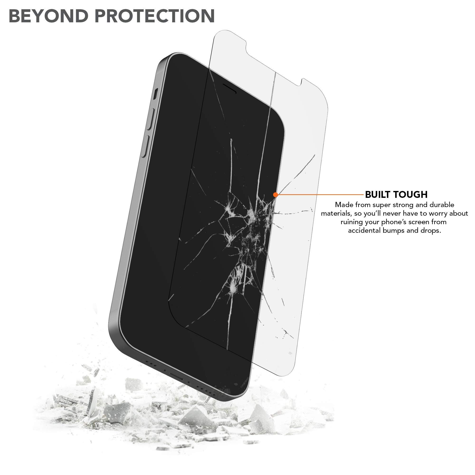 Rokform Rugged Case for iPhone 13 Pro Max with RokLock Sport Ring Stand & Grip | 2-Pack Screen Protector Kit | Shockproof Protective Cover for Outdoor, Sports & Daily Use