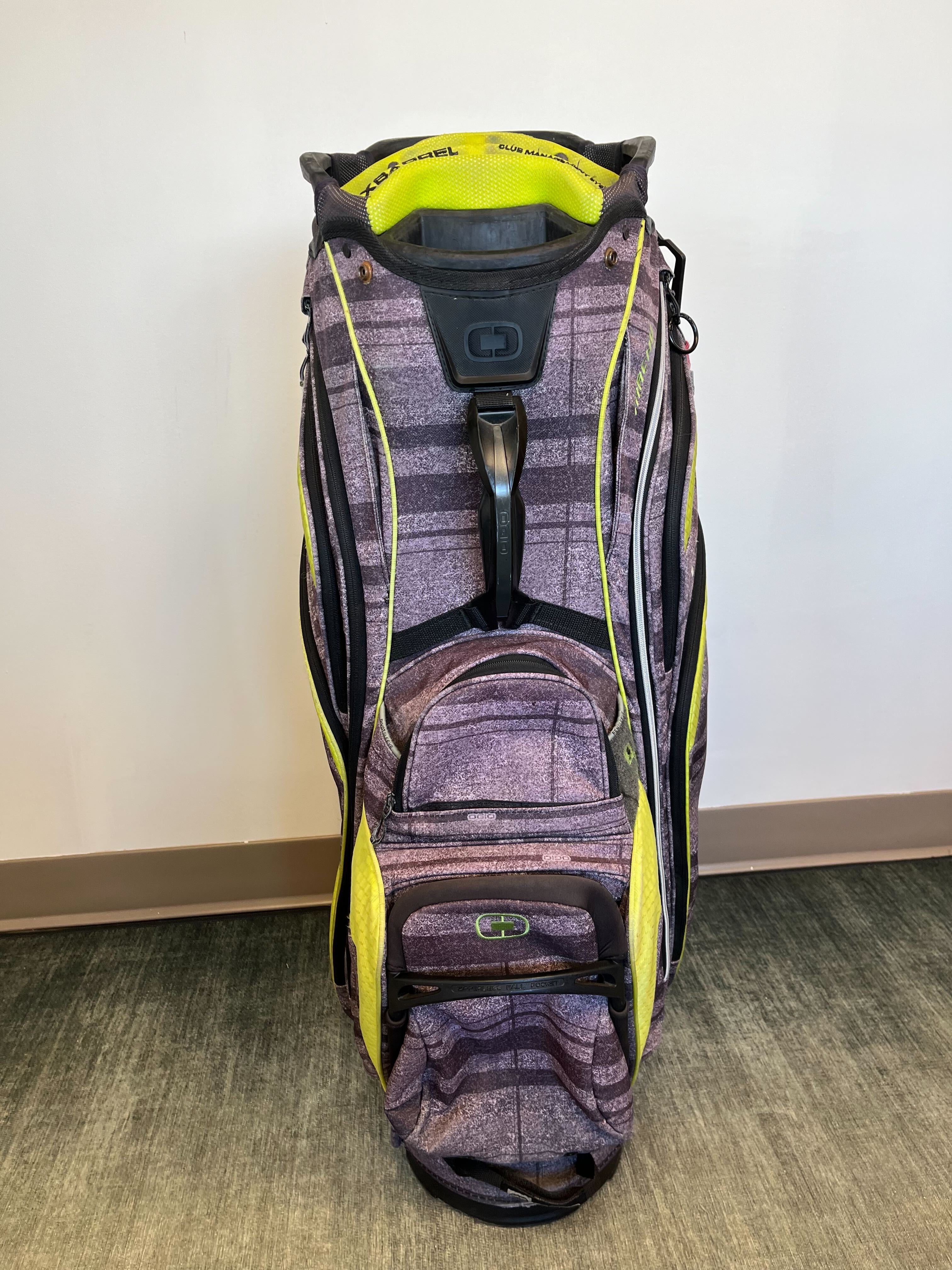 Ogio Machu 14-Way Golf Cart Bag with 8 Pockets, Adjustable Strap & Rain Cover - Perfect for Golfers, Tournaments & All-Weather Play