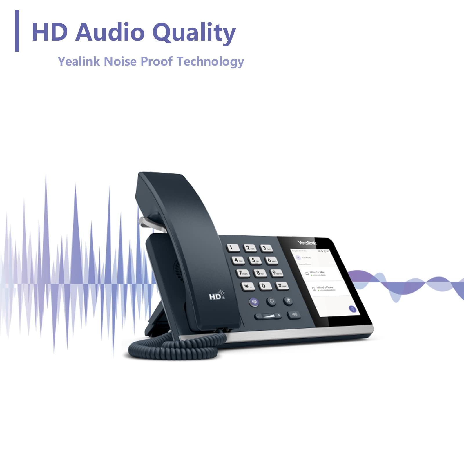 Yealink MP50 USB Business Phone with BLT60 Busylight - Ideal for Office, Call Center & Remote Work Communication