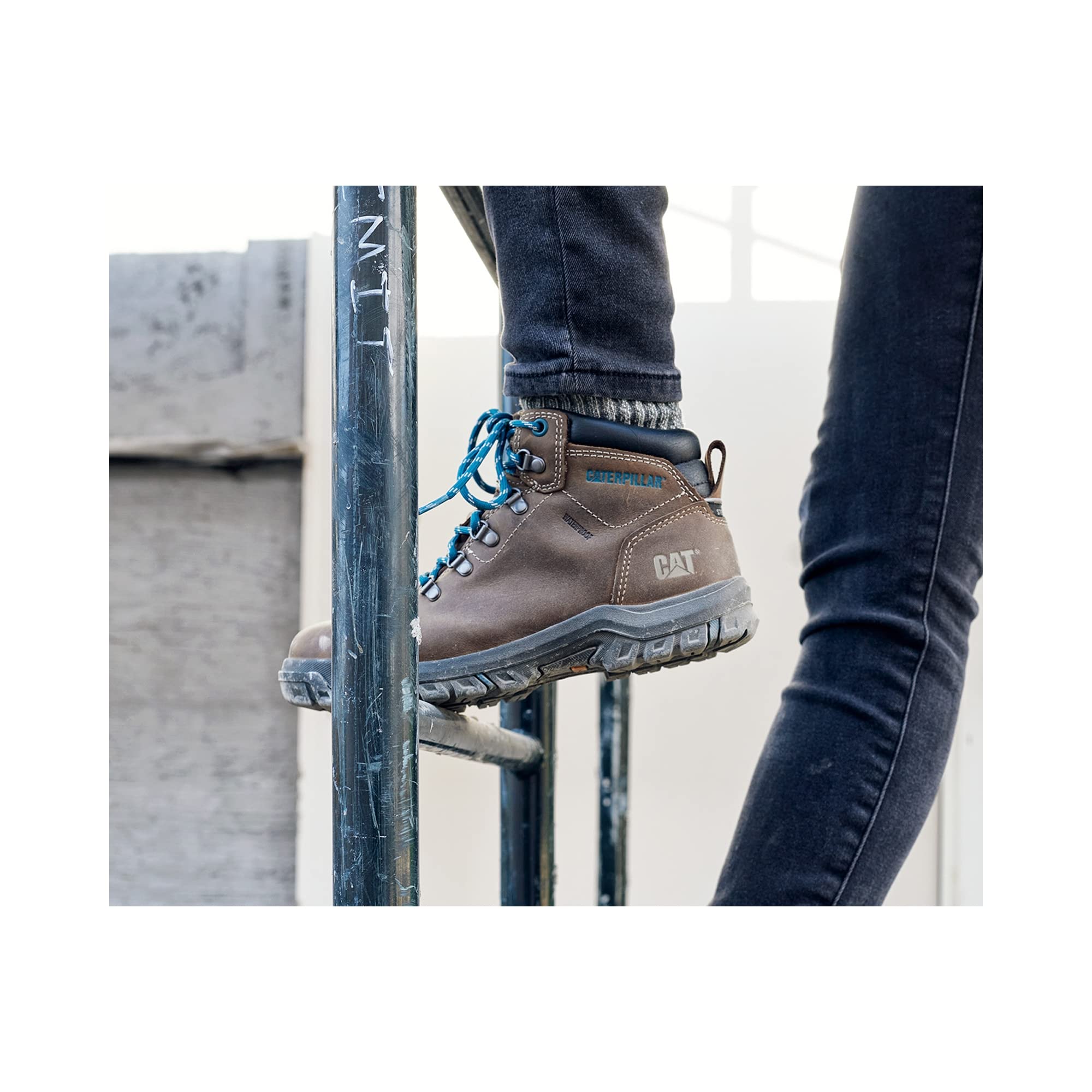 CAT Women's Mae Waterproof Steel Toe Work Boots - Safety Shoes for Construction, Warehouse & Outdoor Work - Slip Resistant & Comfortable for All-Day Wear