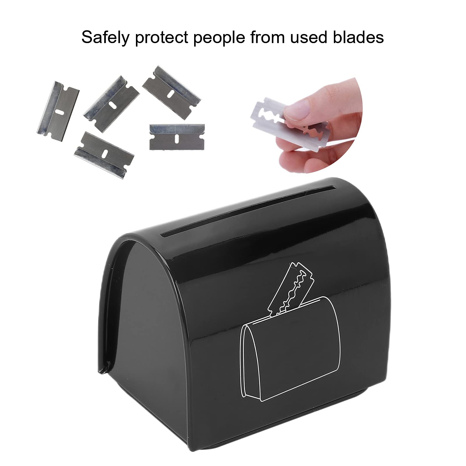 Safe Blade Disposal Case - Secure Container for Used Razor Blades & Utility Knives | Perfect for Home, Salon & Workshop Safety