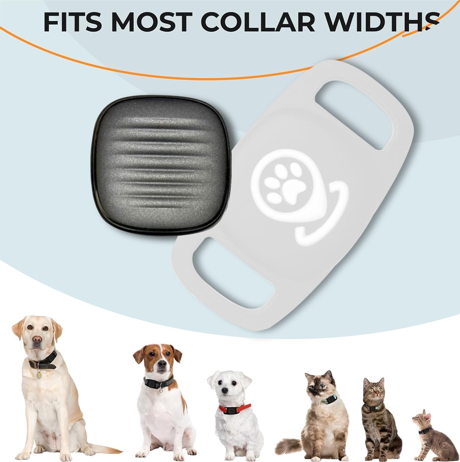 **Smart Pet Tracker for Dogs – MFi Certified GPS-Free Location Device with Holder, Works with Find My (iOS), No Monthly Fee – Ideal for Outdoor Adventures & Lost Pet Recovery**