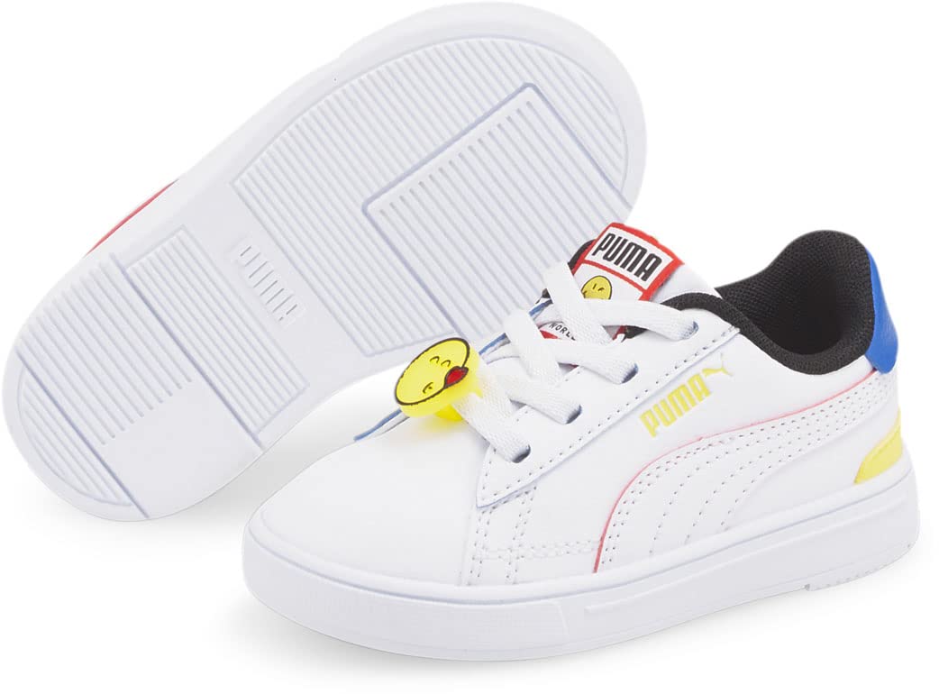 PUMA Serve Pro SmileyWorld Toddler Shoes with Alternate Closure - Comfortable Sneakers for Kids - Perfect for Playtime, Preschool & Daily Wear