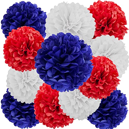 Red Blue and White