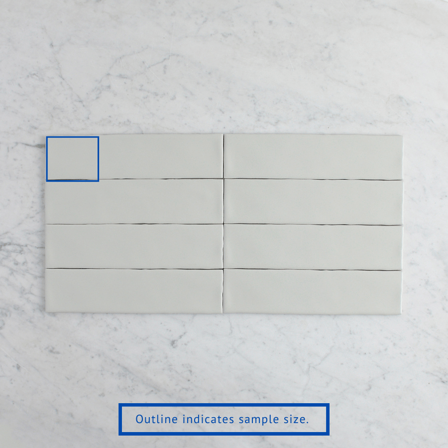 Newport Gloss Subway Tile in Sage Green - Ceramic Wall & Backsplash Tile Sample for Kitchen, Bathroom & Shower Renovation