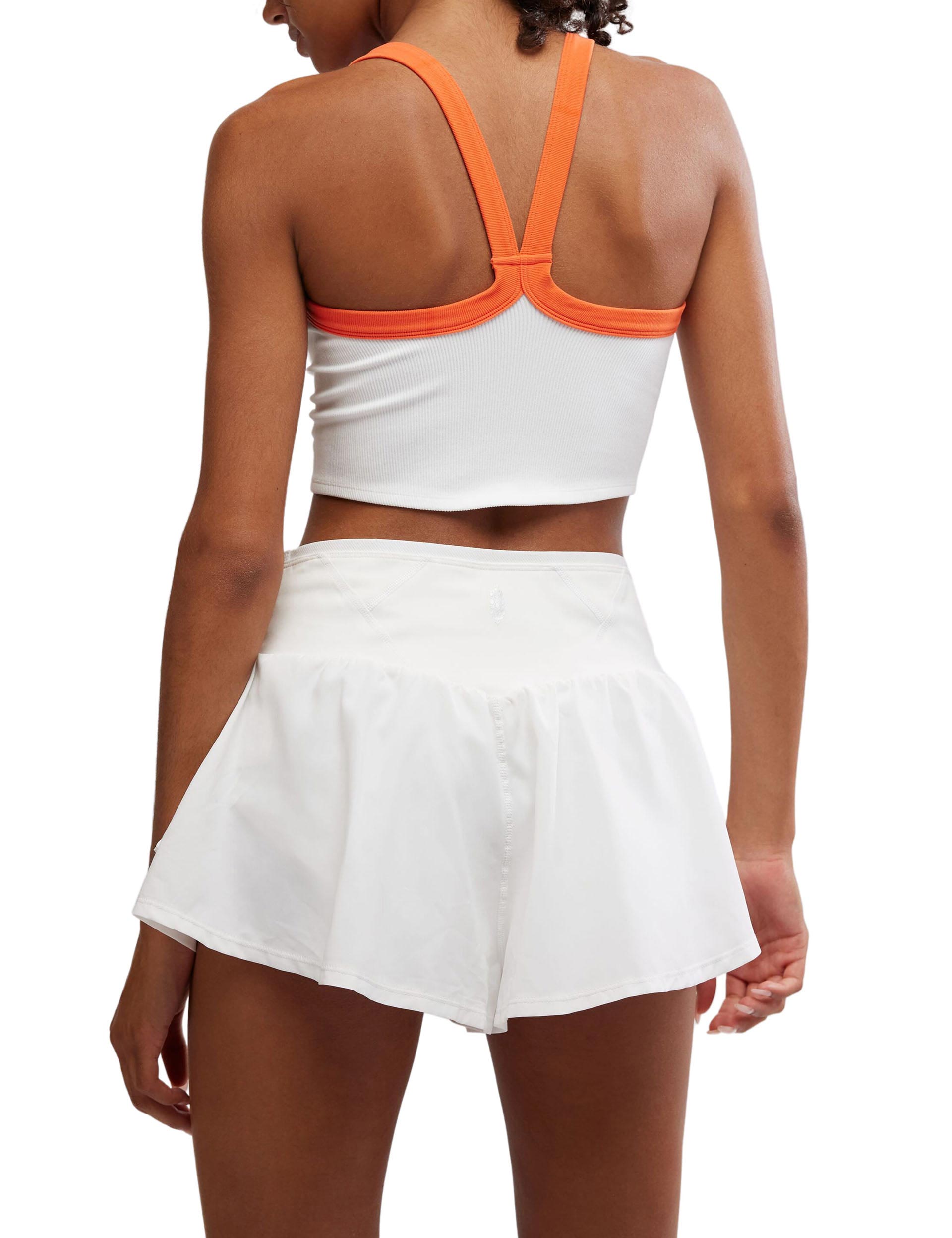 All Clear Colorblock Cami Top - White & Flame | Women's Fashion Staple for Casual Outfits & Layering