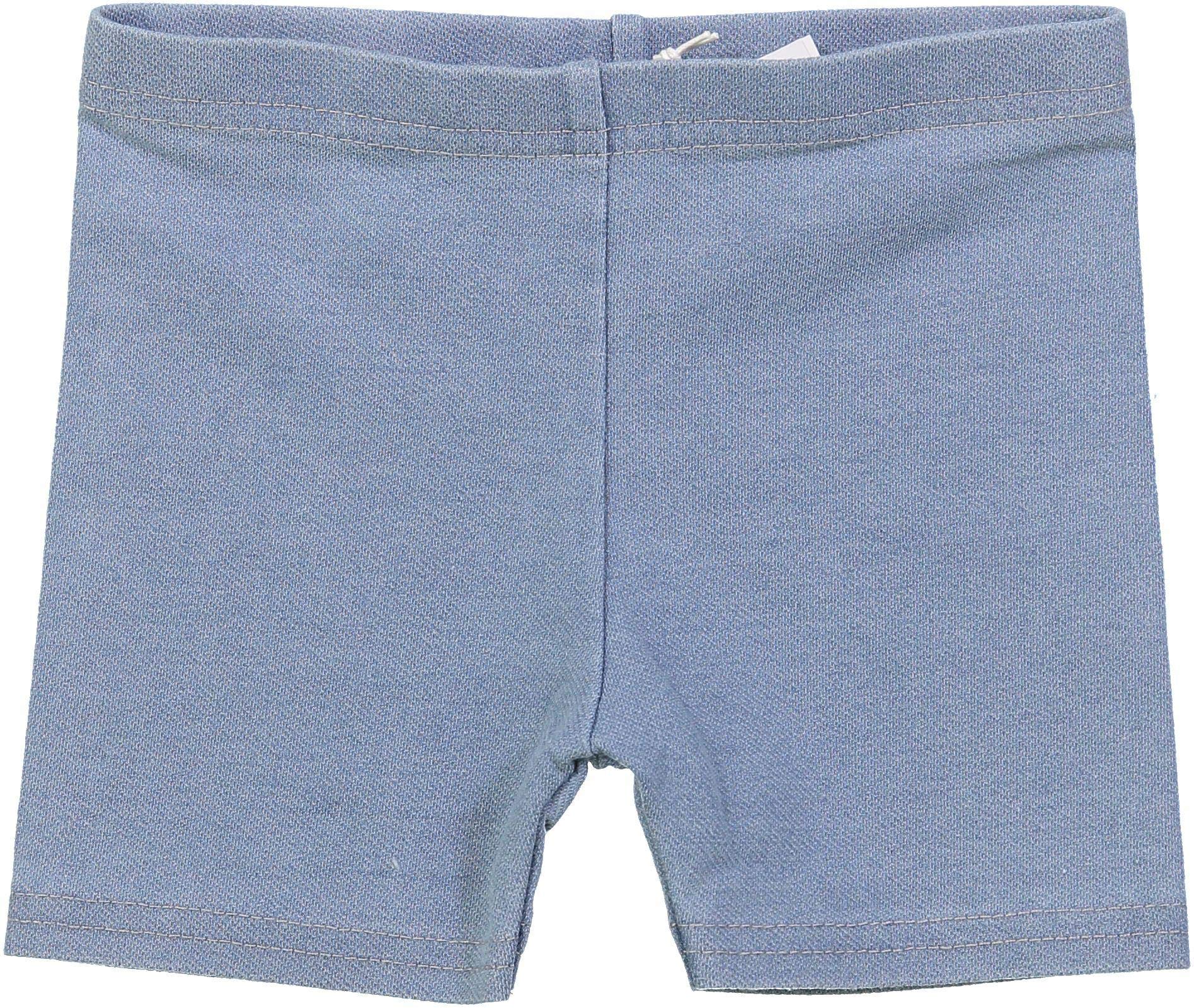 Lil Legs Unisex Baby Biker Shorts & Leggings for Boys & Girls - Soft Chambray Fabric, 18 Months - Perfect for Playtime, Daycare & Outdoor Activities