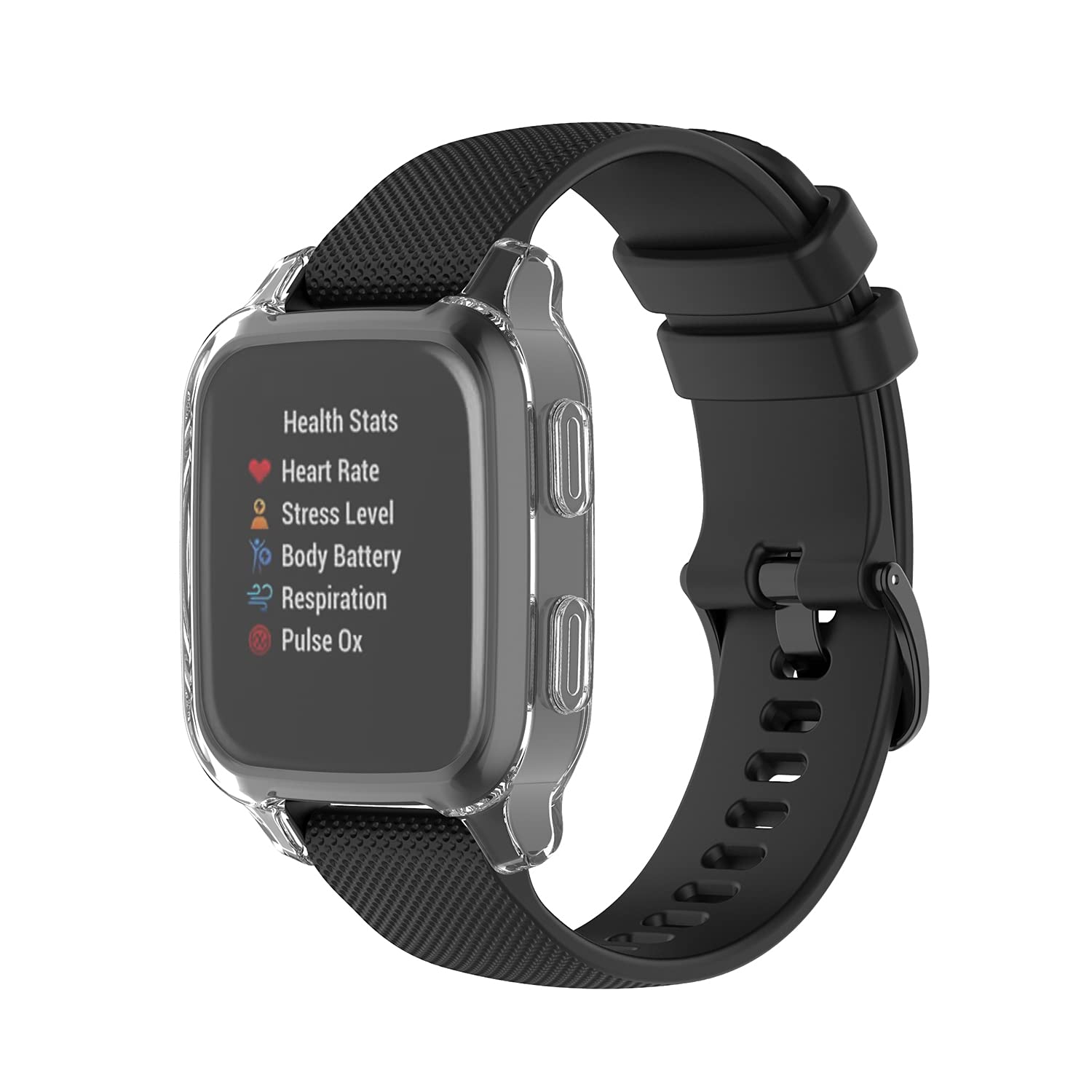 Premium 3-Pack Garmin Venu SQ & Venu SQ Music Screen Protectors - Soft TPU Bezel (Black/Gray/Clear) - Anti-Scratch, Bubble-Free Protection for Workouts & Outdoor Activities