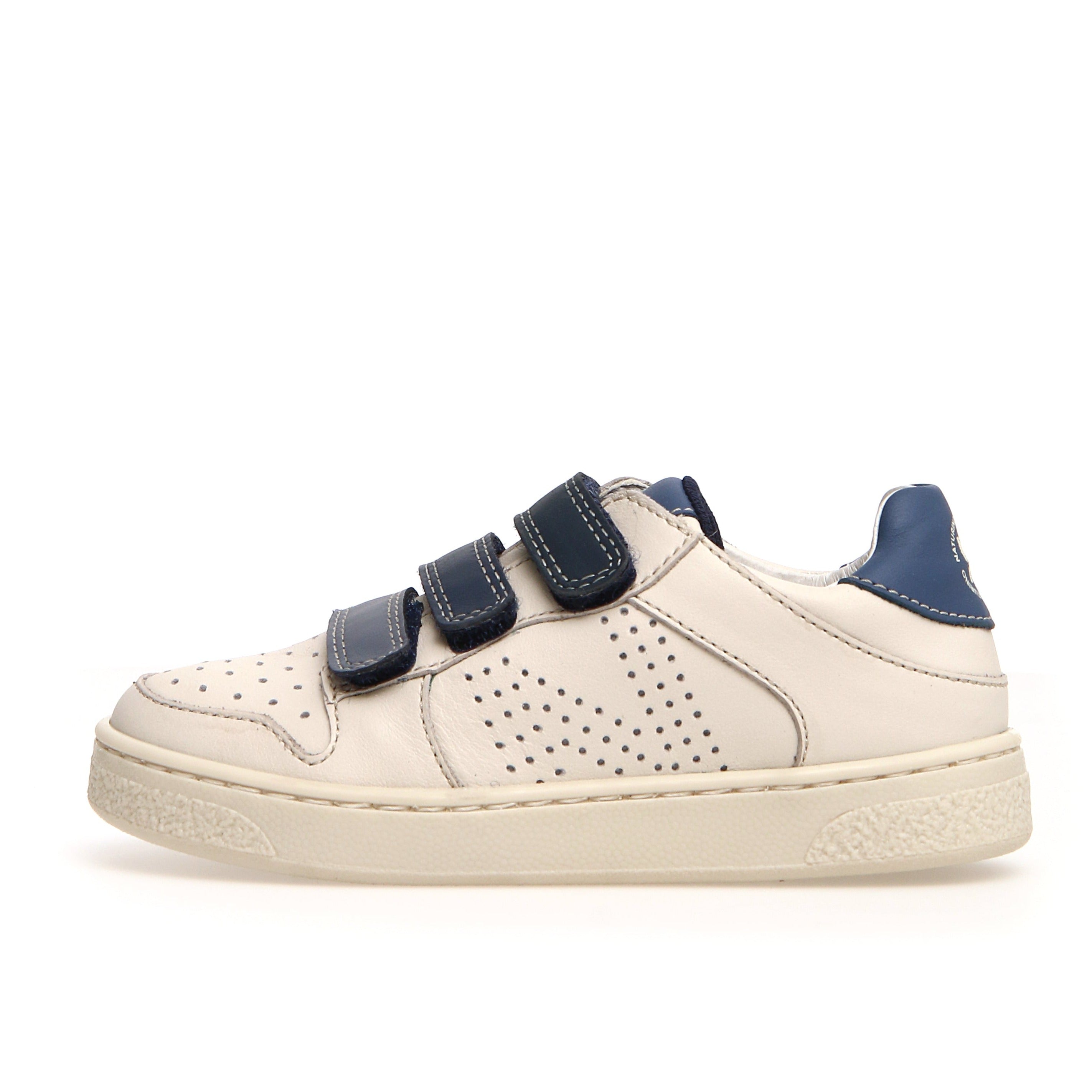 Naturino Boys Theral Sneakers - Breathable Comfort Shoes for Kids in Milk, Celeste, Bluette & Navy | Perfect for School, Play & Outdoor Activities