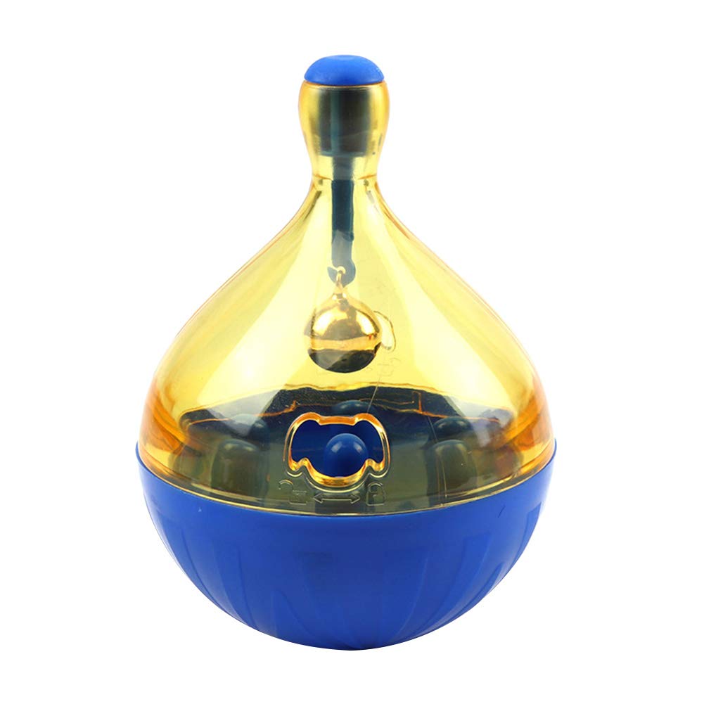 ELPAIOS Interactive Pet Food Dispenser Ball - Fun Treat Toy for Dogs & Cats - Slow Feeder & Bite-Resistant Tumbler - Blue - Perfect for Mealtime Enrichment & Playtime Stimulation