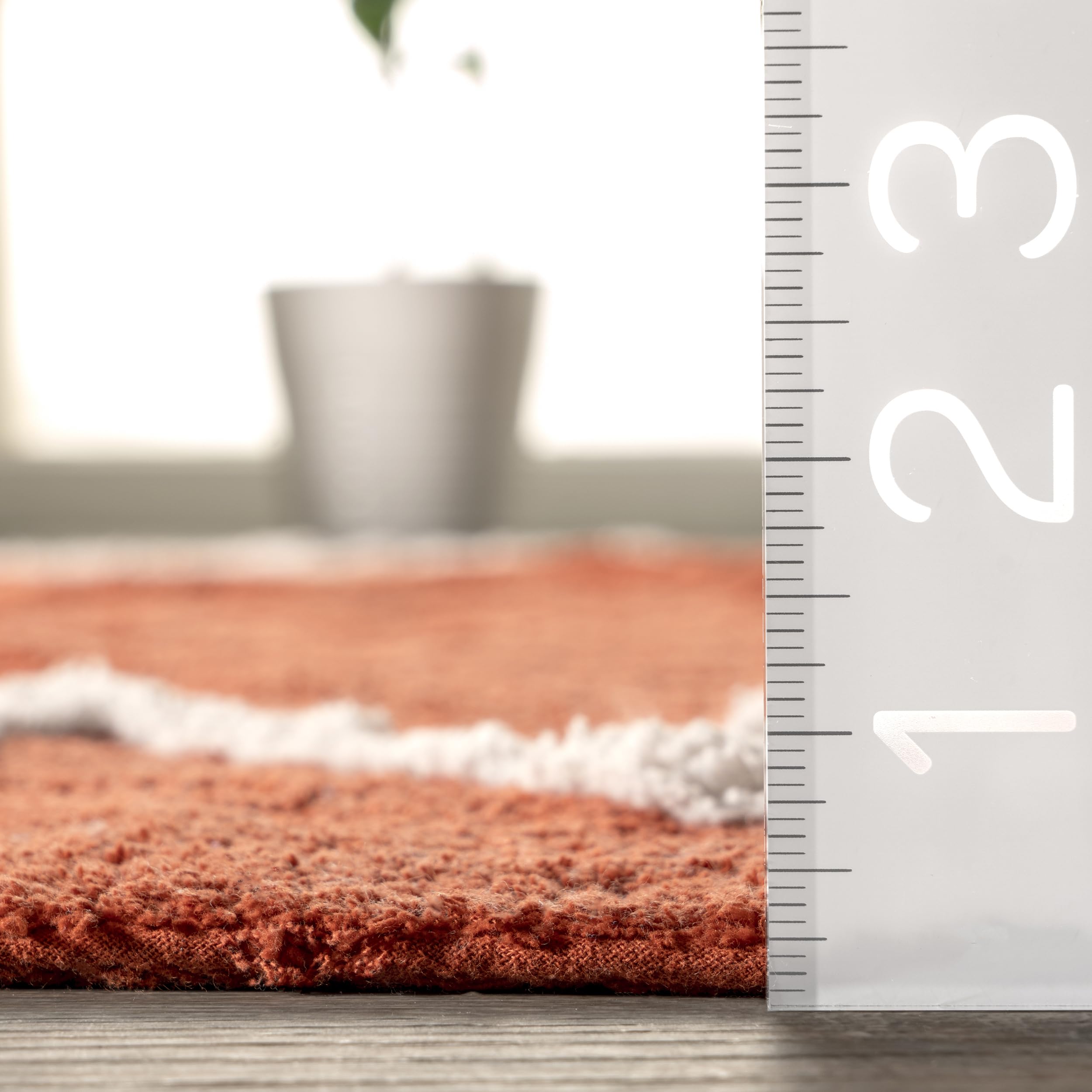 nuLOOM Kids Washable Alphabet Rug - 6' Round Non-Slip Educational Play Mat for Nursery & Classroom - Orange ABC Learning Carpet for Toddlers & Preschoolers